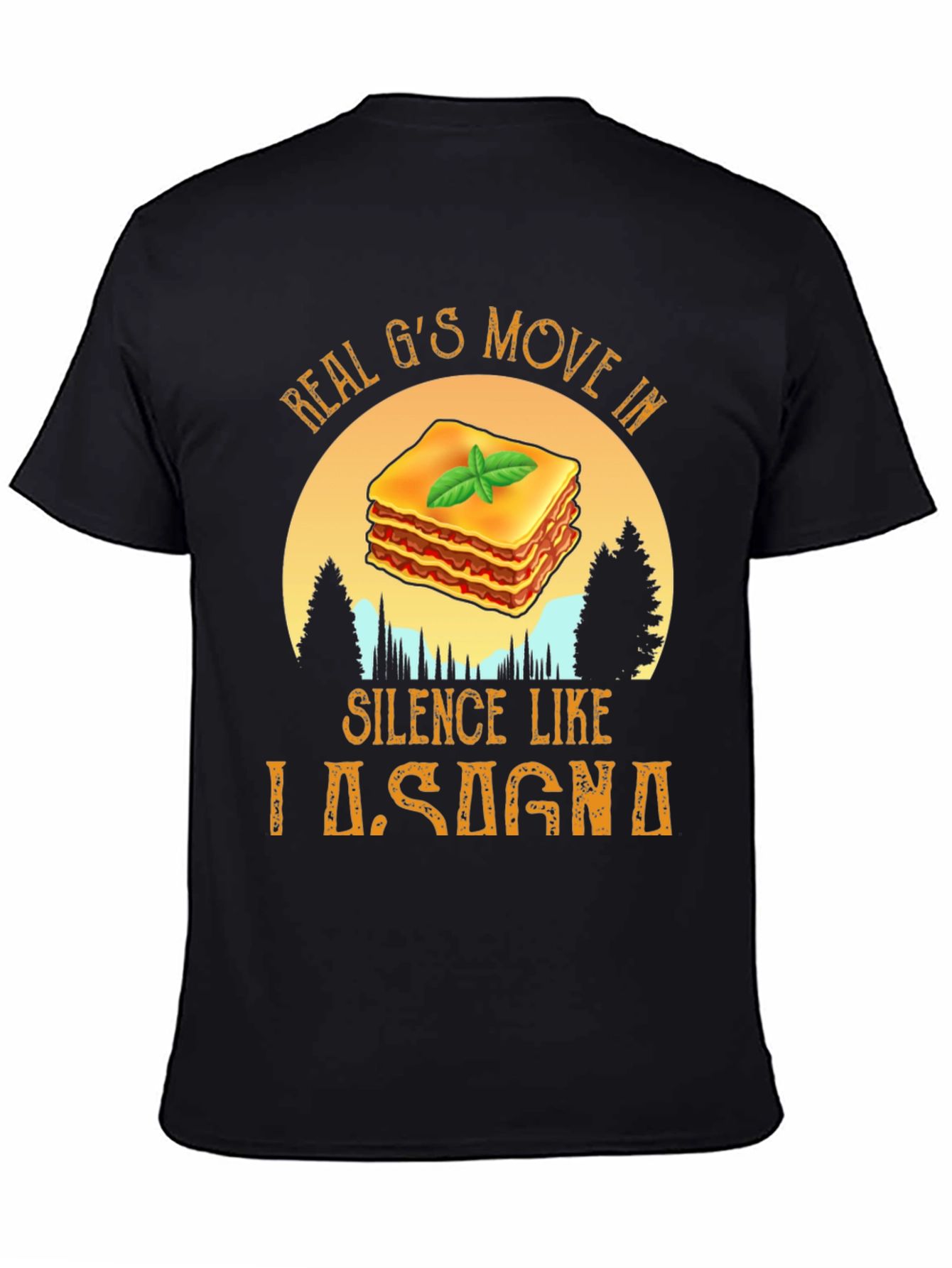 Real Gs Lasagna Black T-Shirt