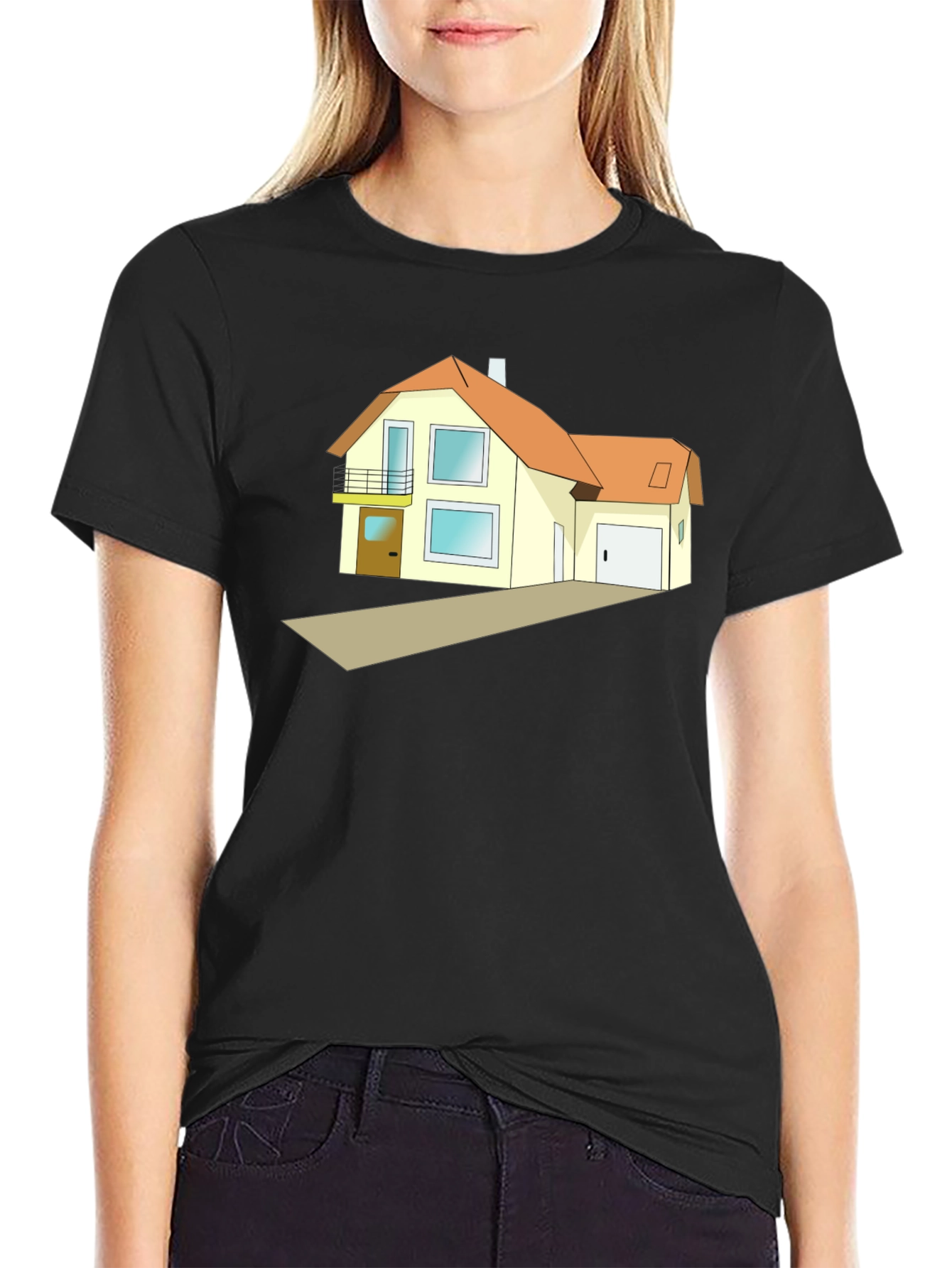 House Graphic Tee - Modern Homeowner Style