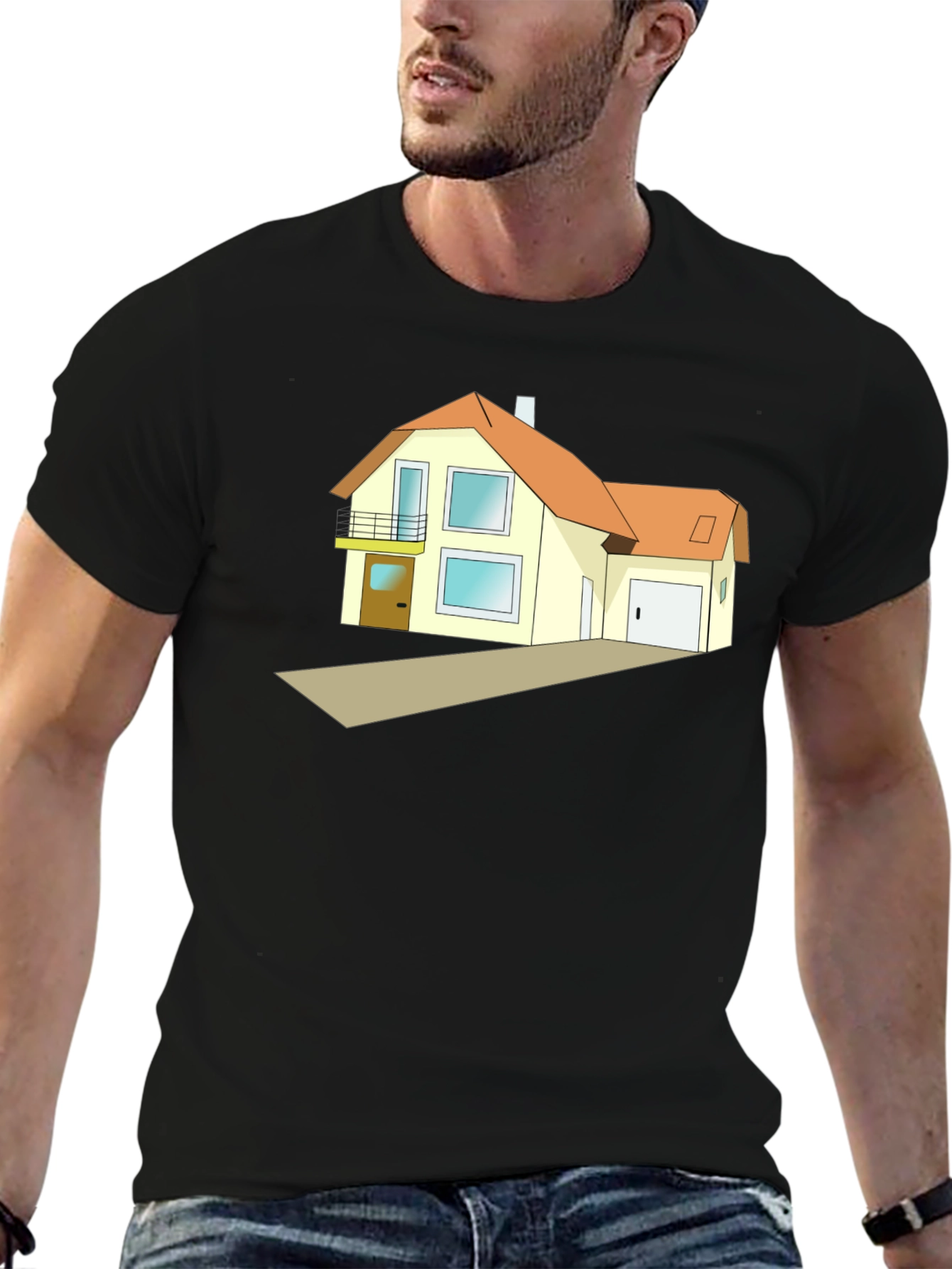 House Graphic Tee - Modern Homeowner Style