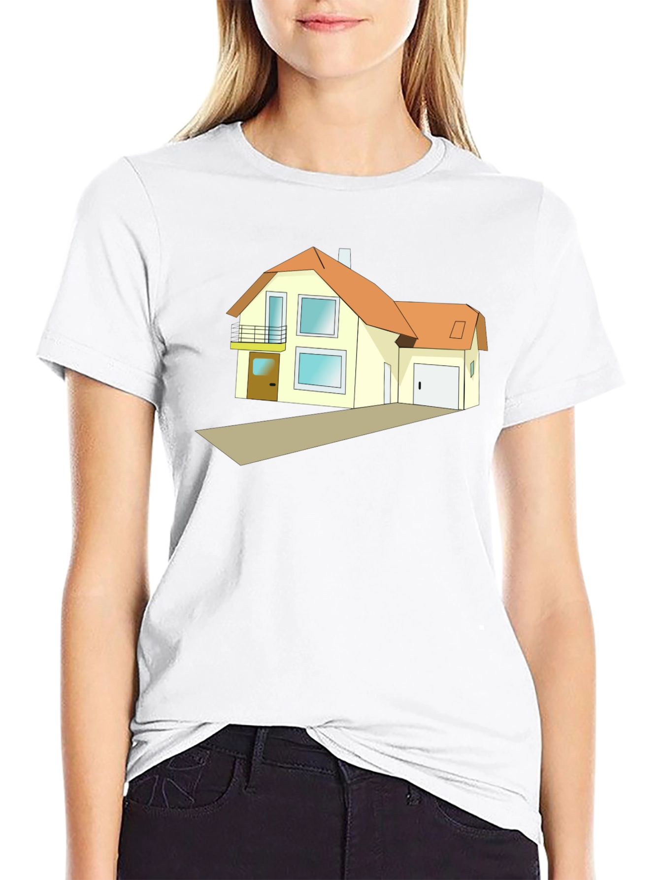 House Graphic Tee - Modern Homeowner Style