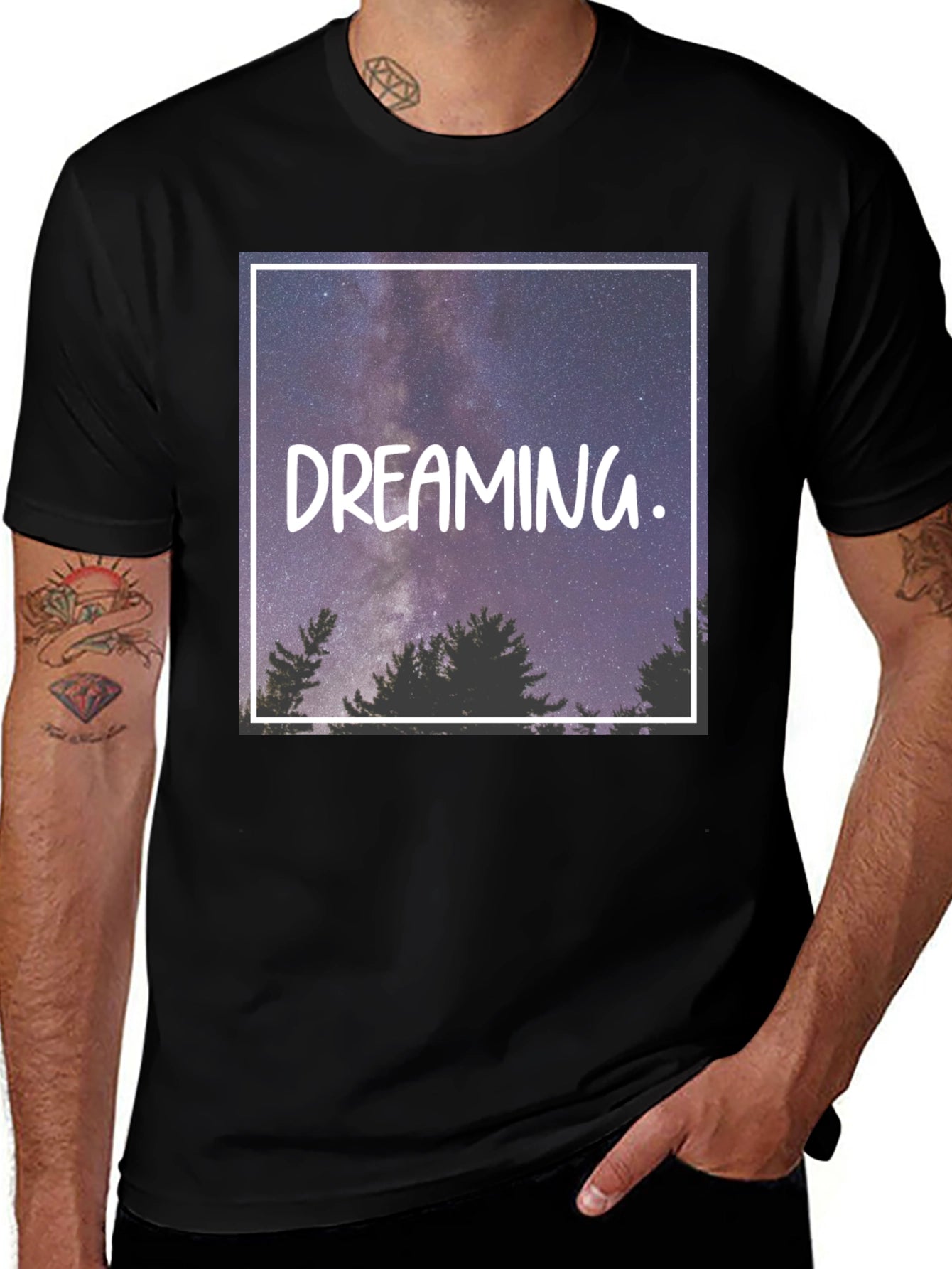 Dreaming Starry Sky Graphic Tee