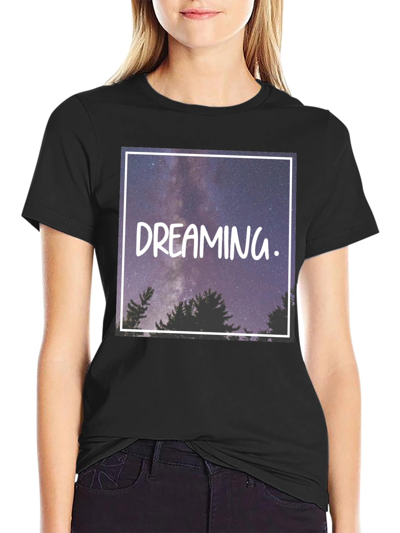 Dreaming Starry Sky Graphic Tee
