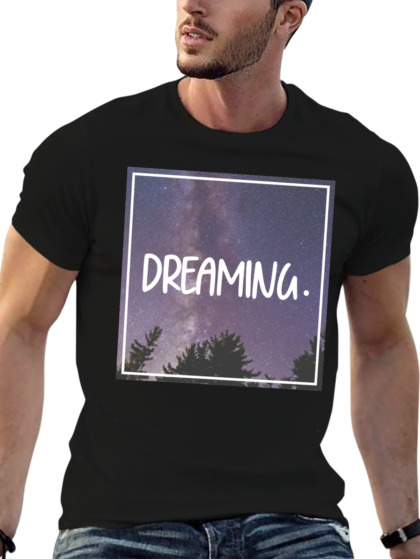 Dreaming Starry Sky Graphic Tee