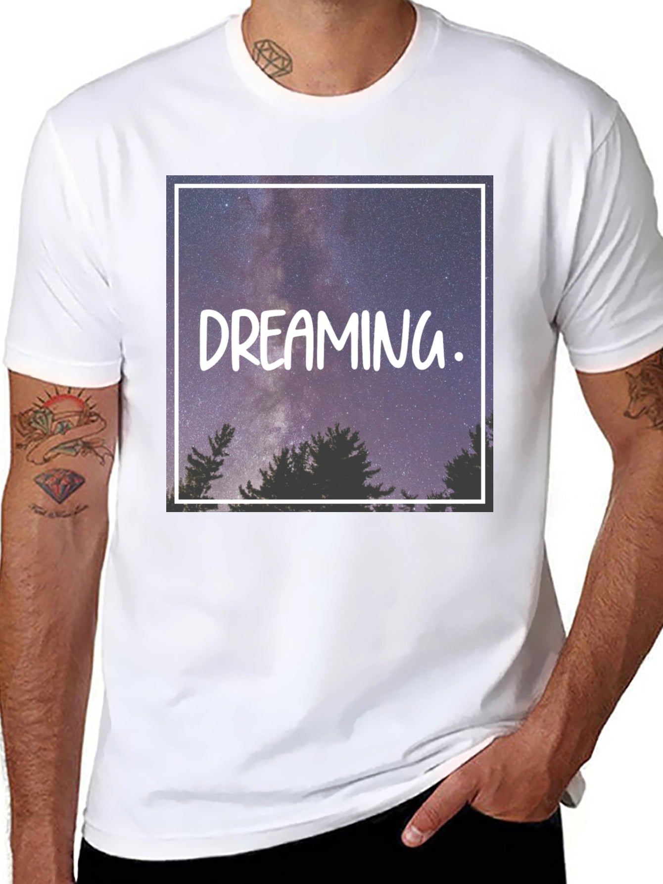 Dreaming Starry Sky Graphic Tee