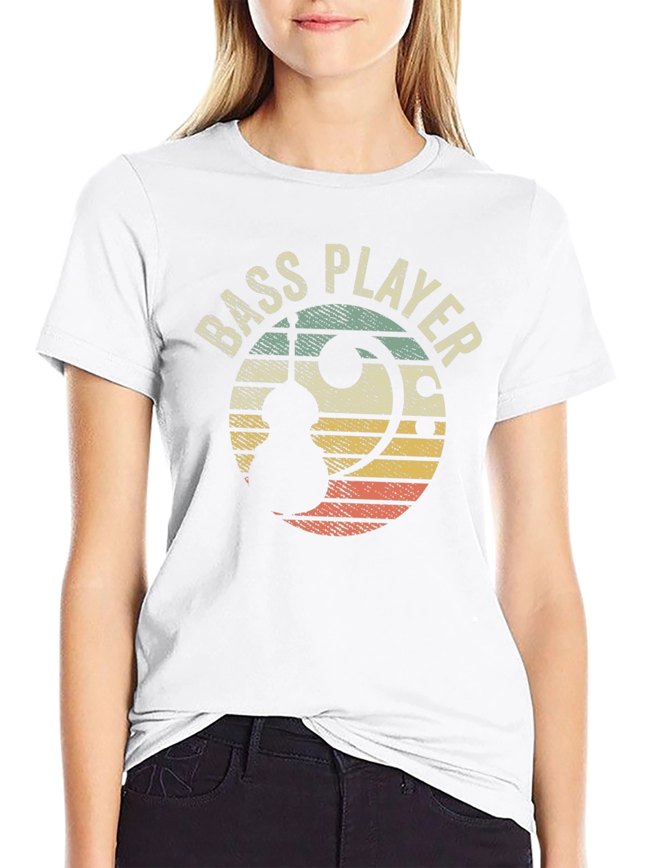 Bass Player Retro Graphic T-Shirt - Music Lover Tee