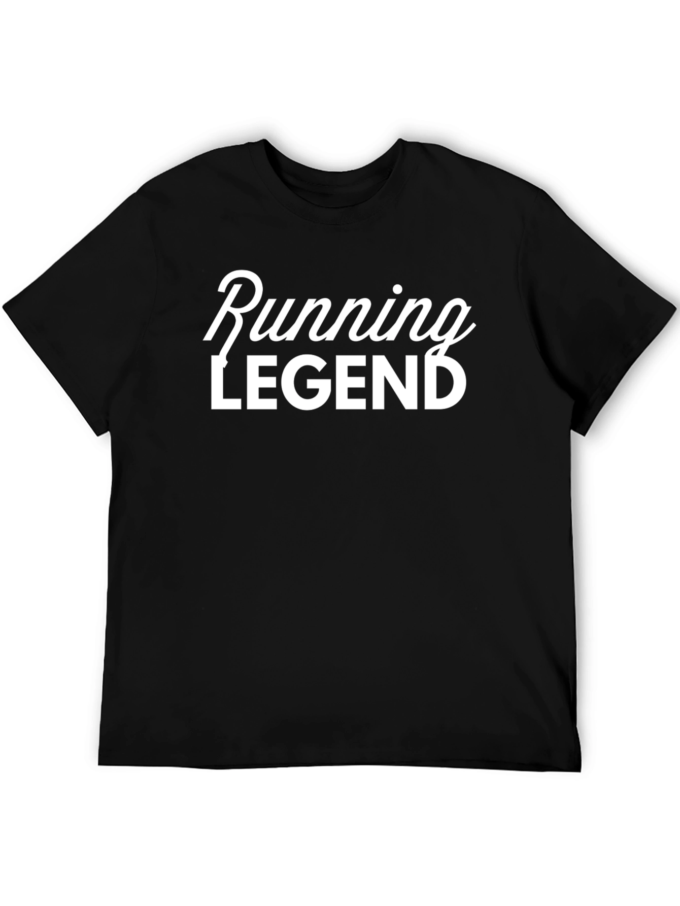 Running Legend T-Shirt - Black Crew Neck