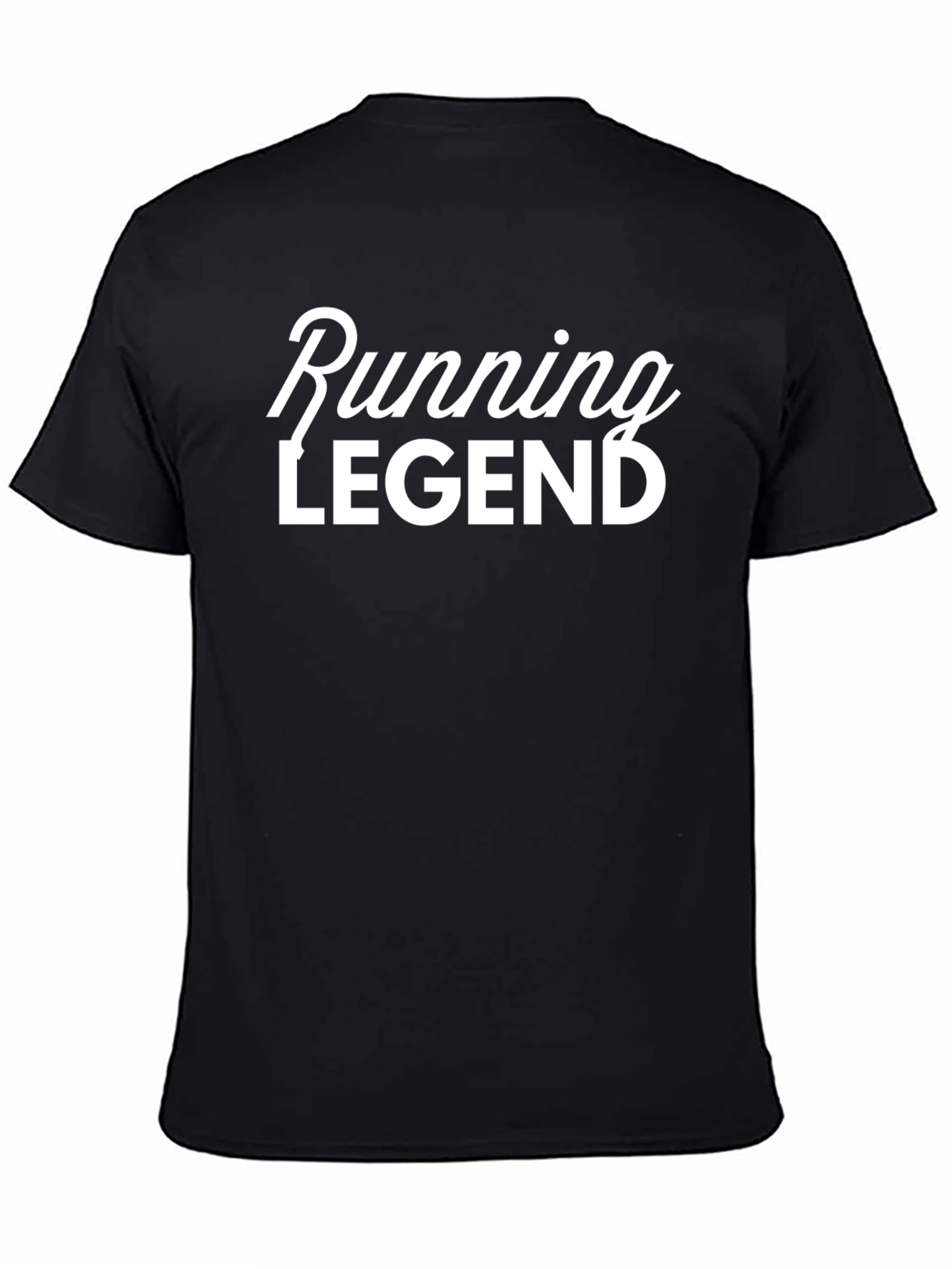Running Legend T-Shirt - Black Crew Neck