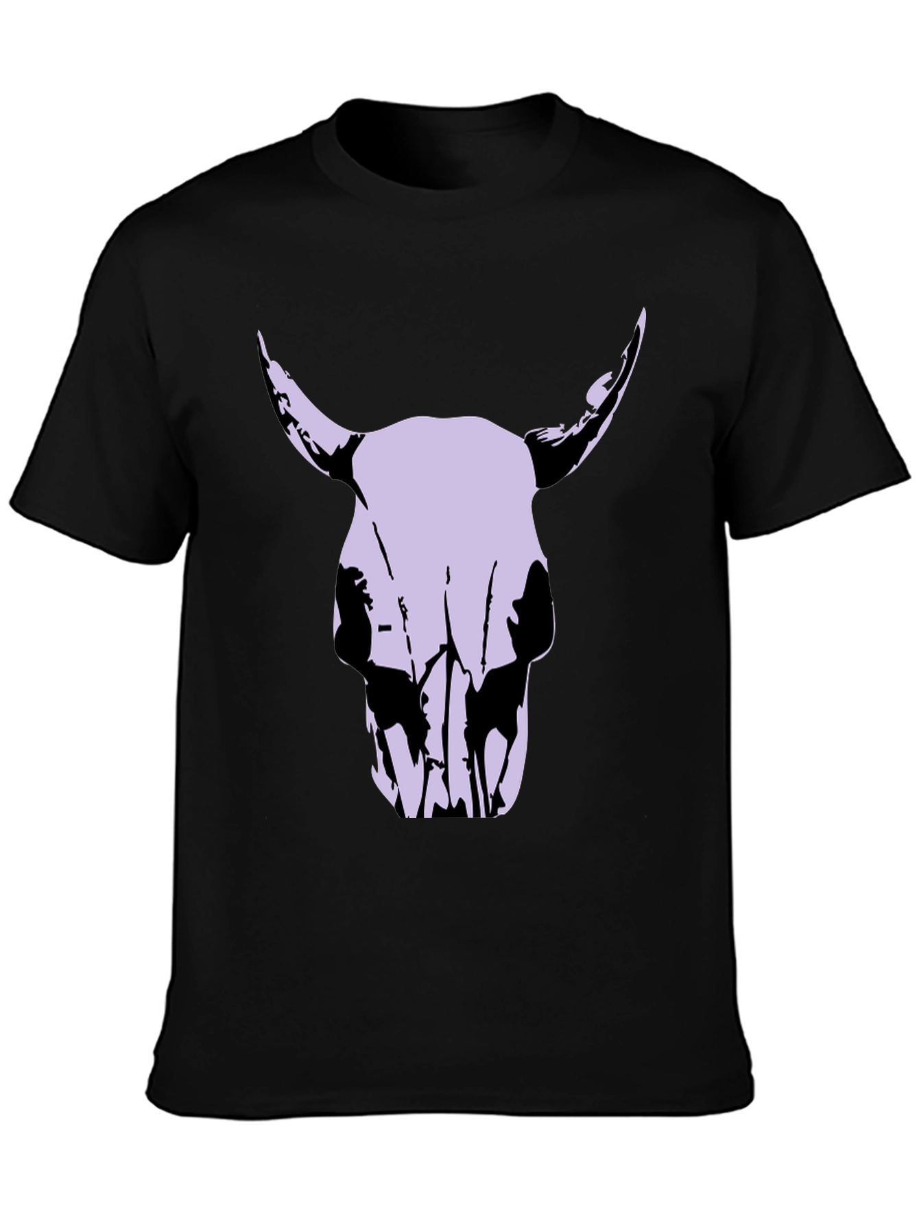 Bull Skull Graphic Tee - Mens Black T-Shirt