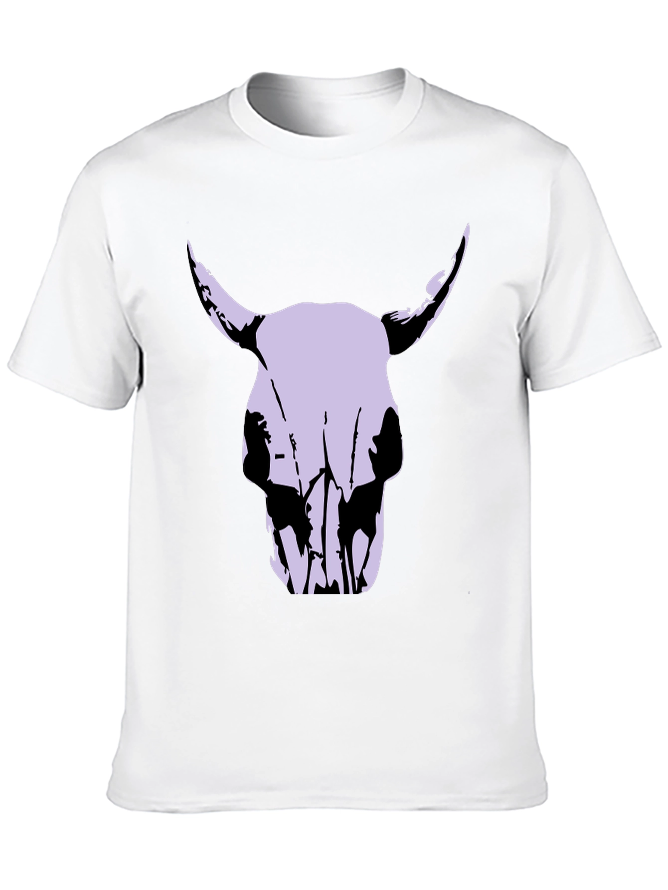 Bull Skull Graphic Tee - Mens Black T-Shirt