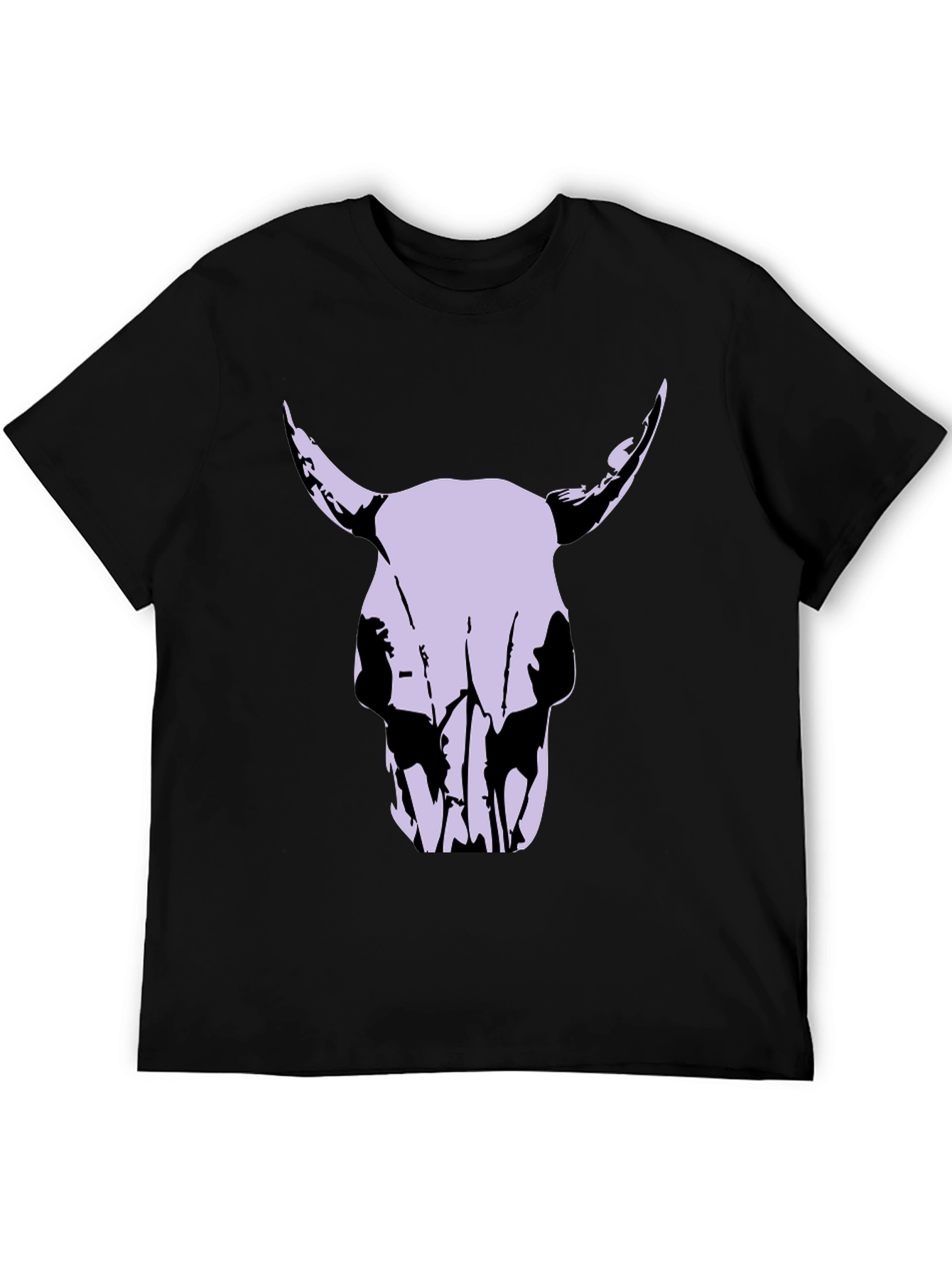 Bull Skull Graphic Tee - Mens Black T-Shirt