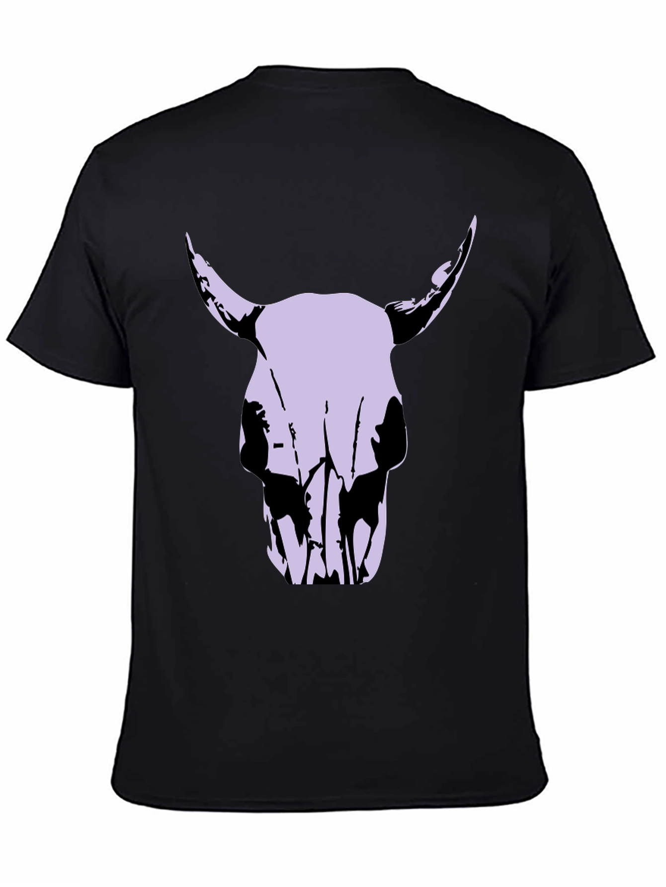 Bull Skull Graphic Tee - Mens Black T-Shirt