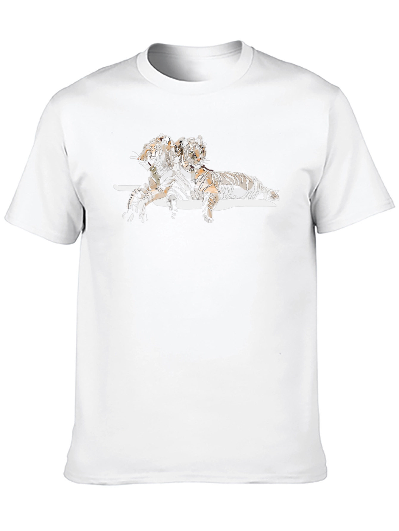 Tiger Graphic Black T-Shirt - Stylish Mens Tee