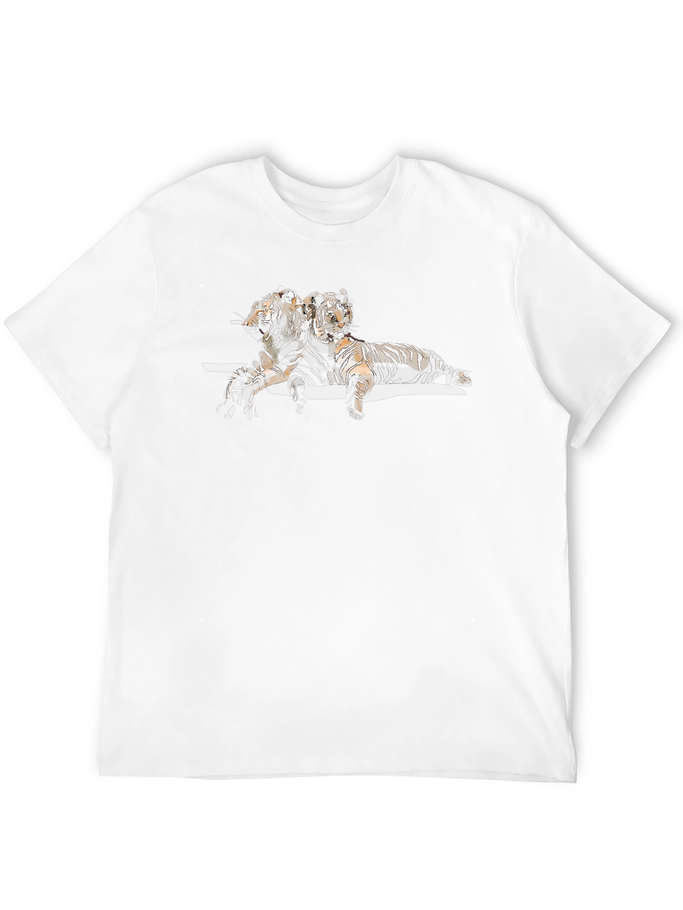 Tiger Graphic Black T-Shirt - Stylish Mens Tee