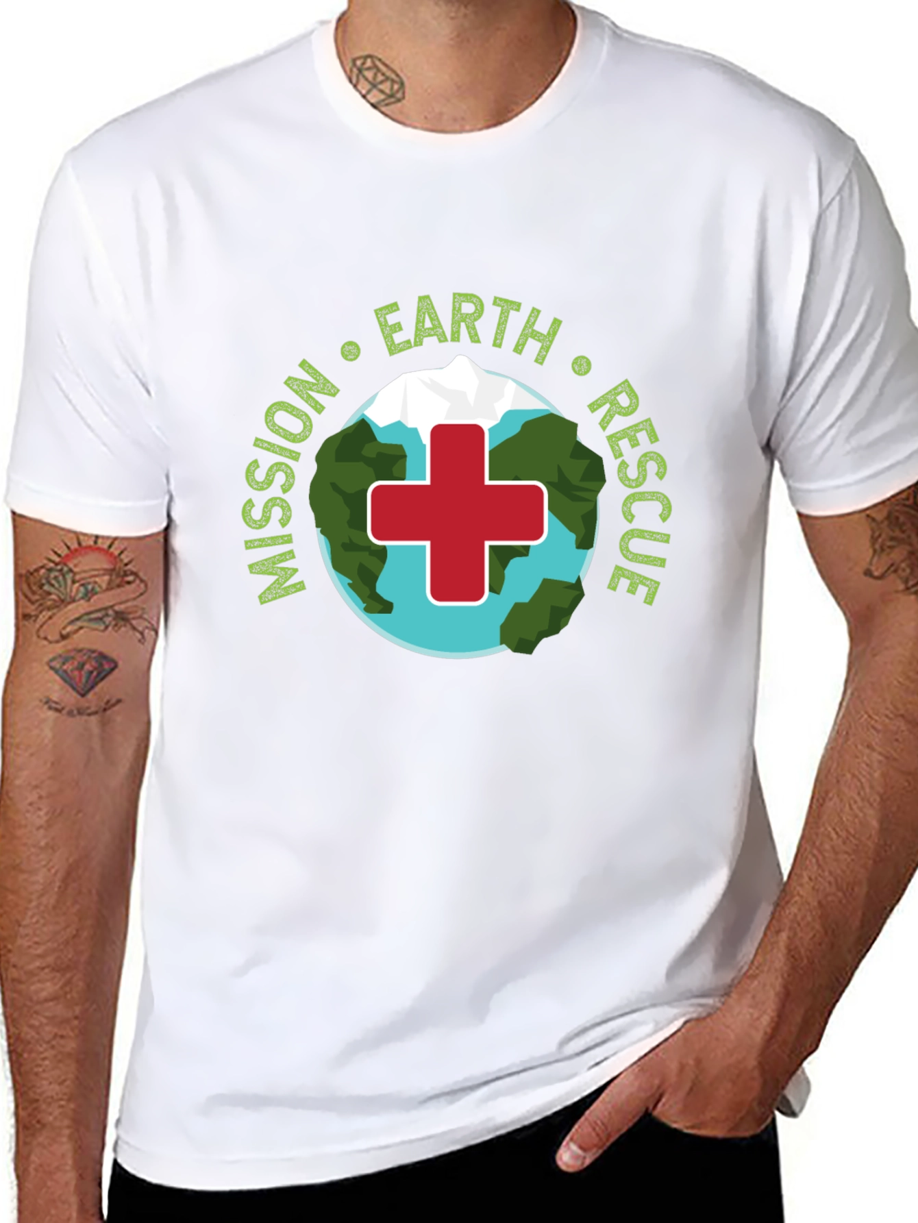 Mission Earth Rescue T-Shirt: Eco-Friendly Design