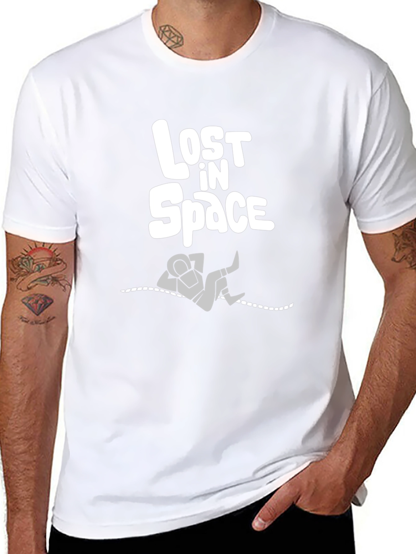 Lost in Space Graphic T-Shirt - Black