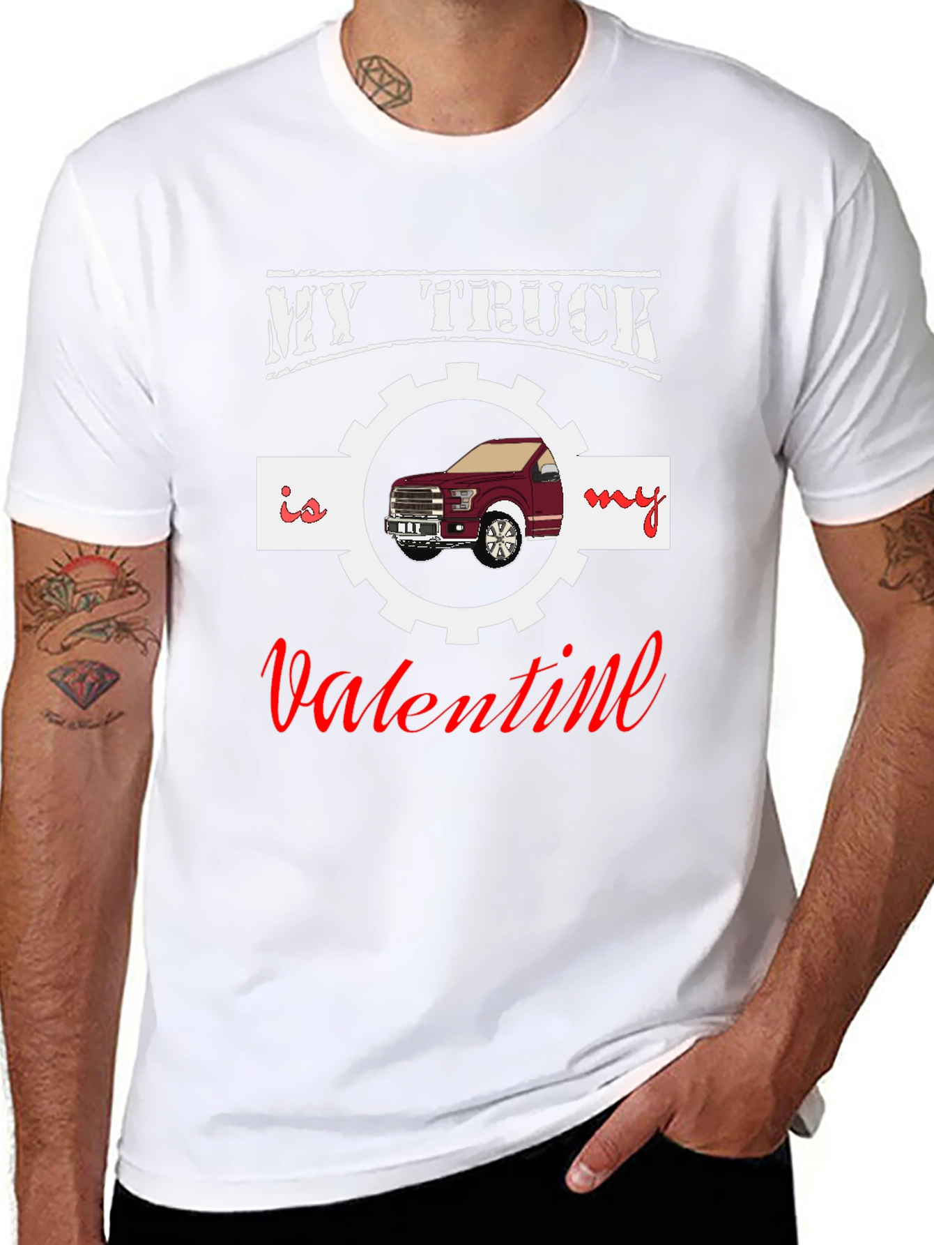 My Truck Is My Valentine Graphic Tee