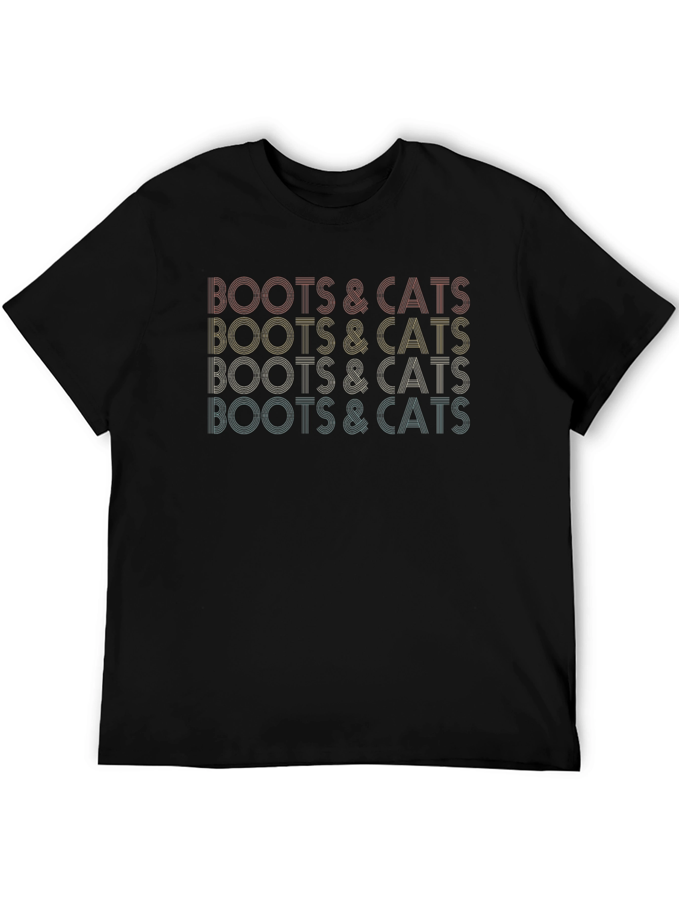 Boots & Cats Retro Style Graphic Tee