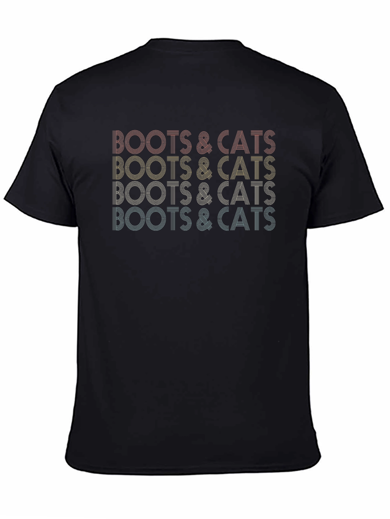 Boots & Cats Retro Style Graphic Tee