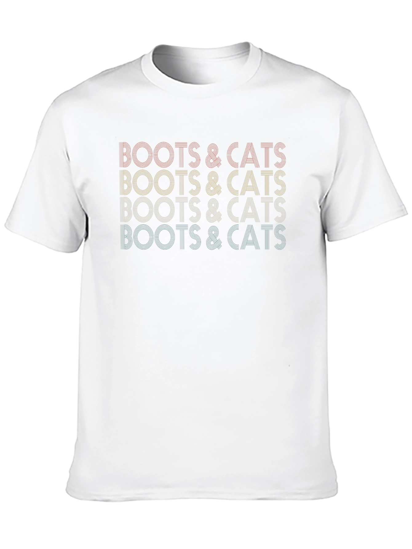 Boots & Cats Retro Style Graphic Tee