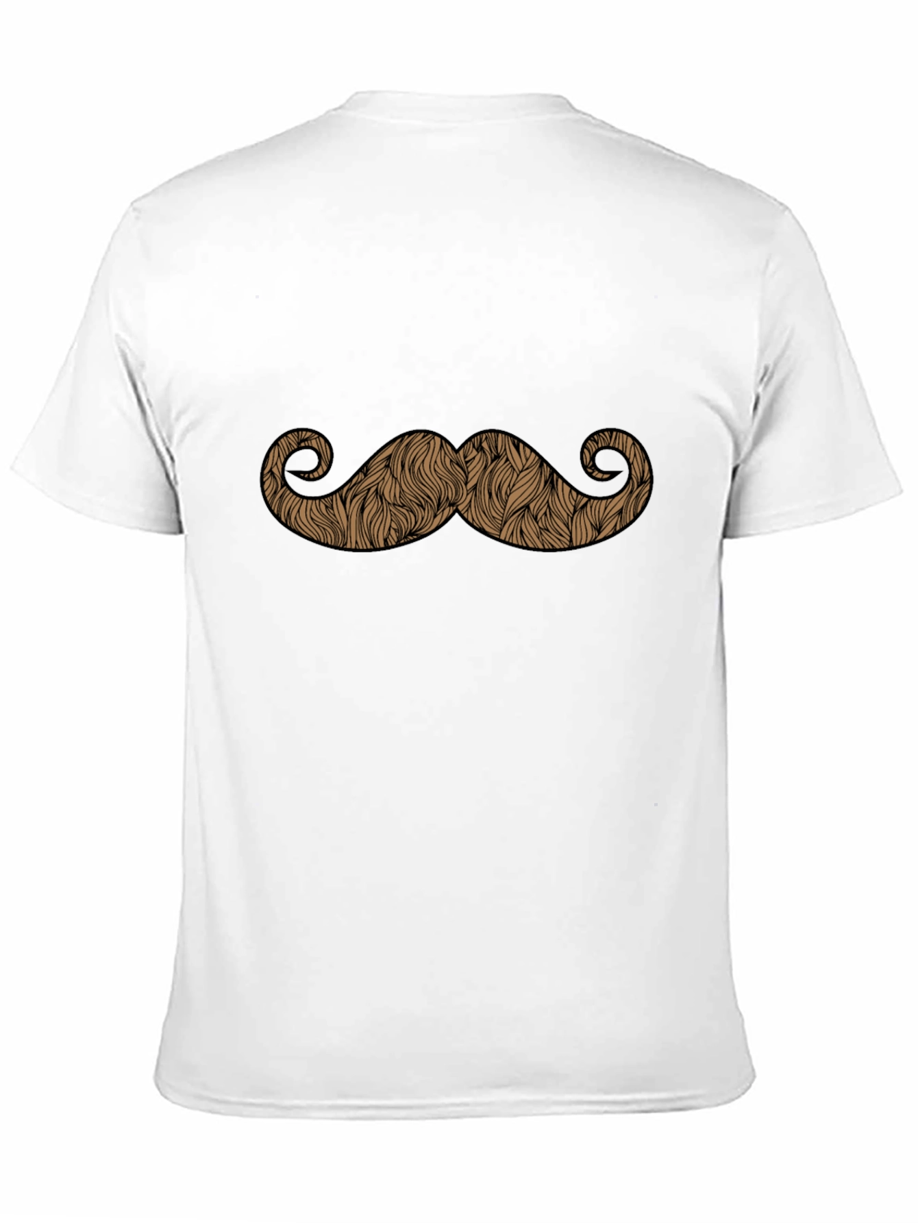 Moustache Graphic Black T-Shirt - Novelty Tee