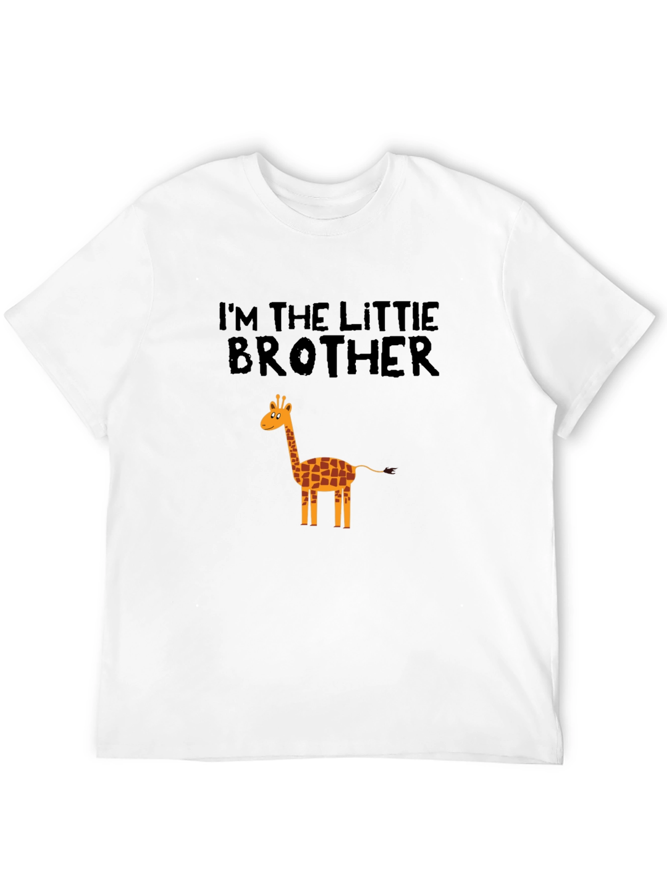 Im the Little Brother Giraffe Graphic Tee