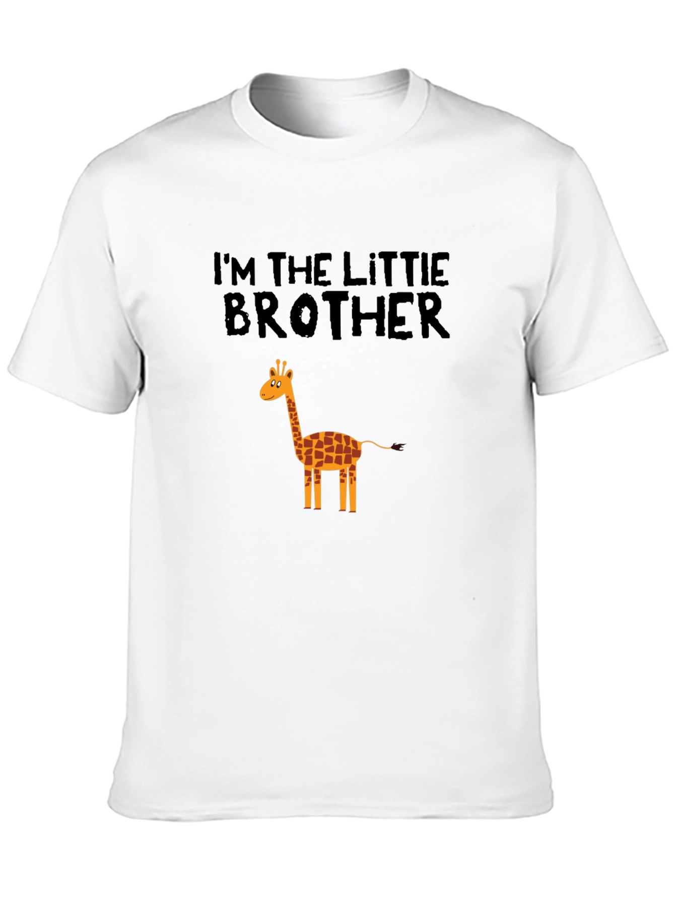 Im the Little Brother Giraffe Graphic Tee