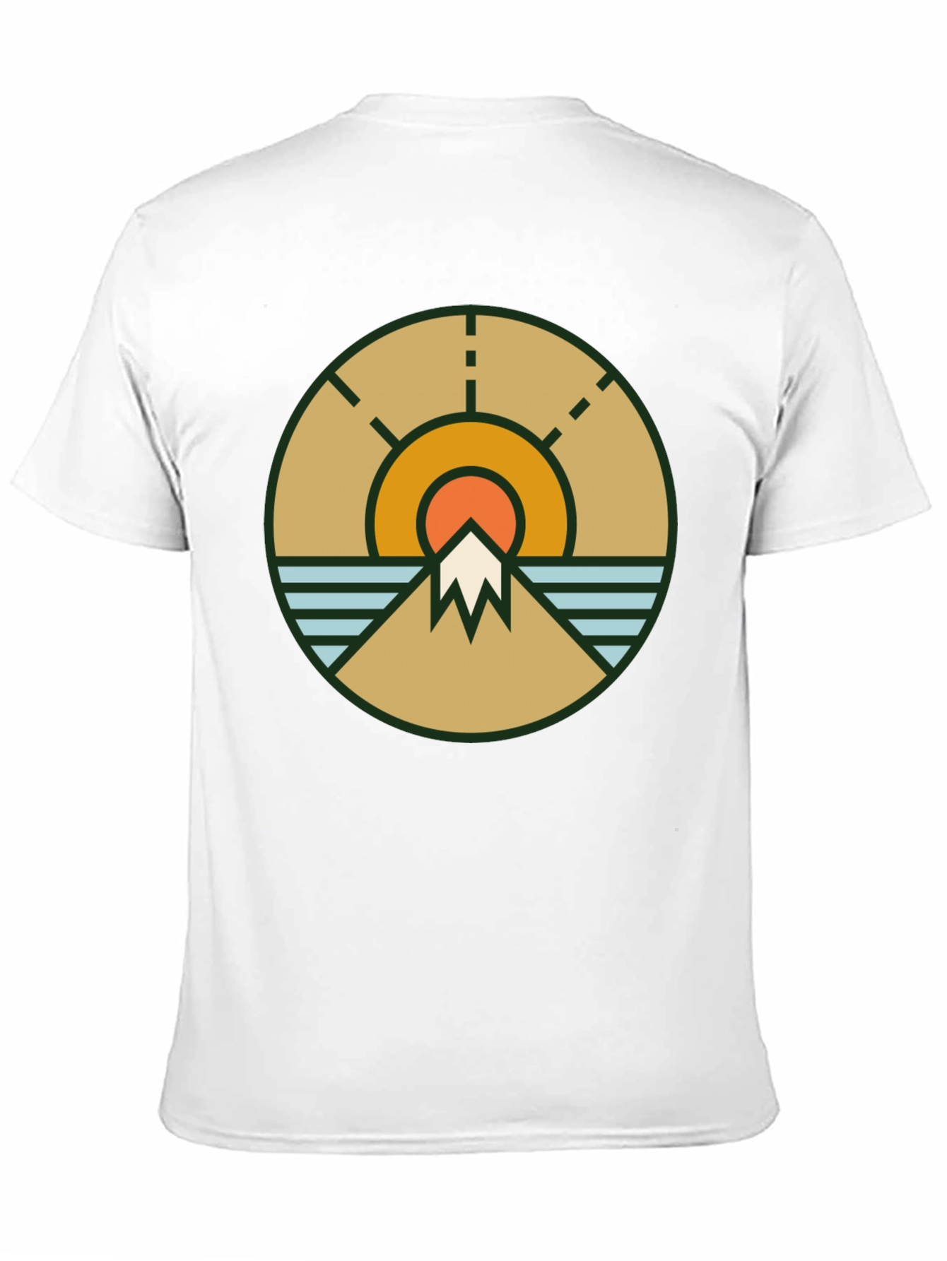 Nature Scene Graphic Tee - Black