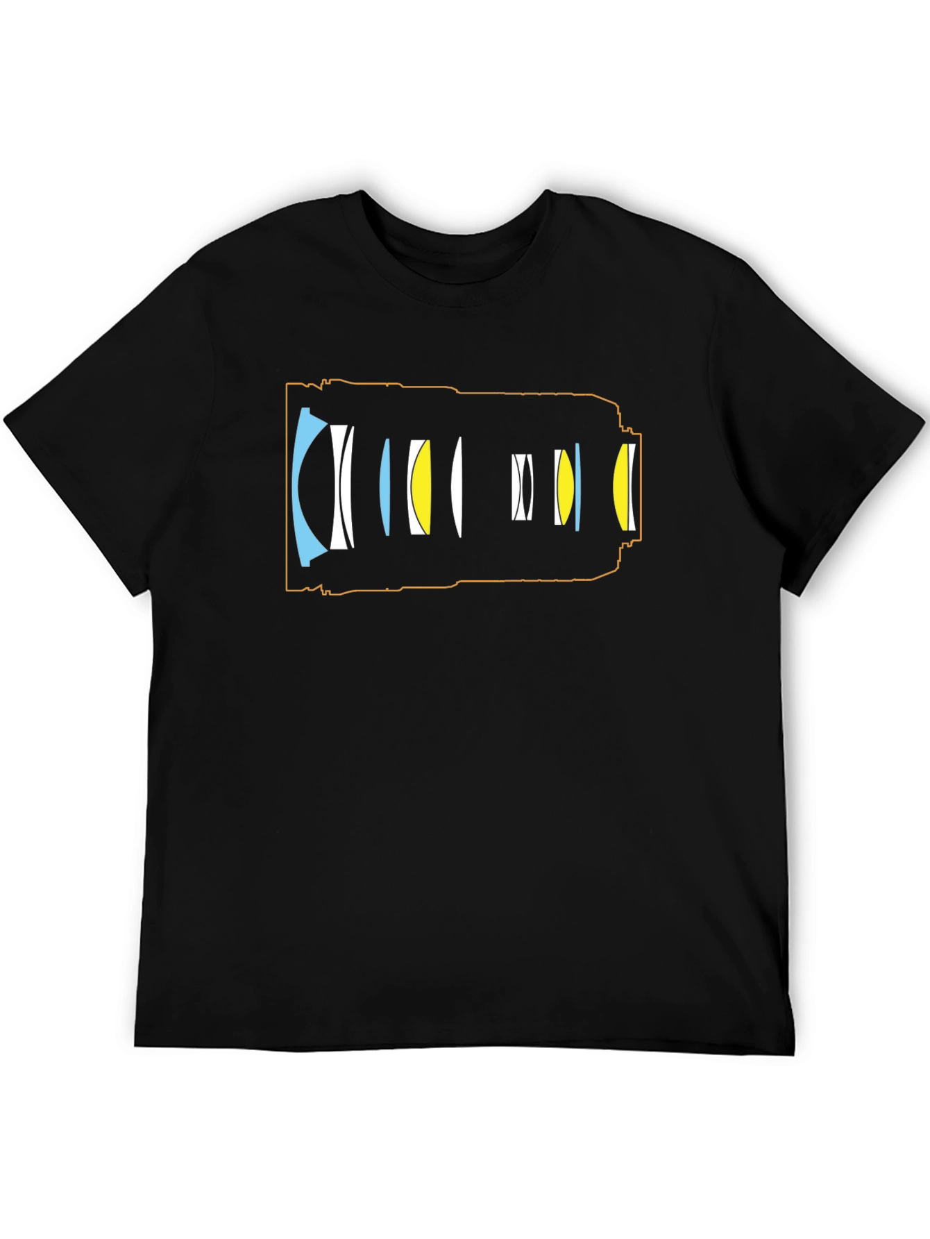 Camera Lens Diagram T-Shirt - Photography Enthusiast Tee