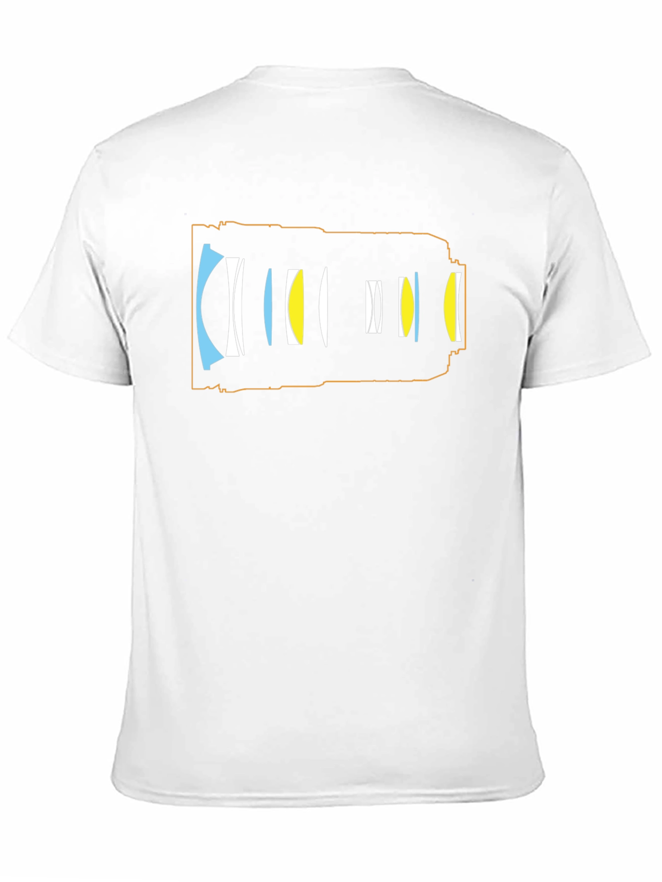 Camera Lens Diagram T-Shirt - Photography Enthusiast Tee
