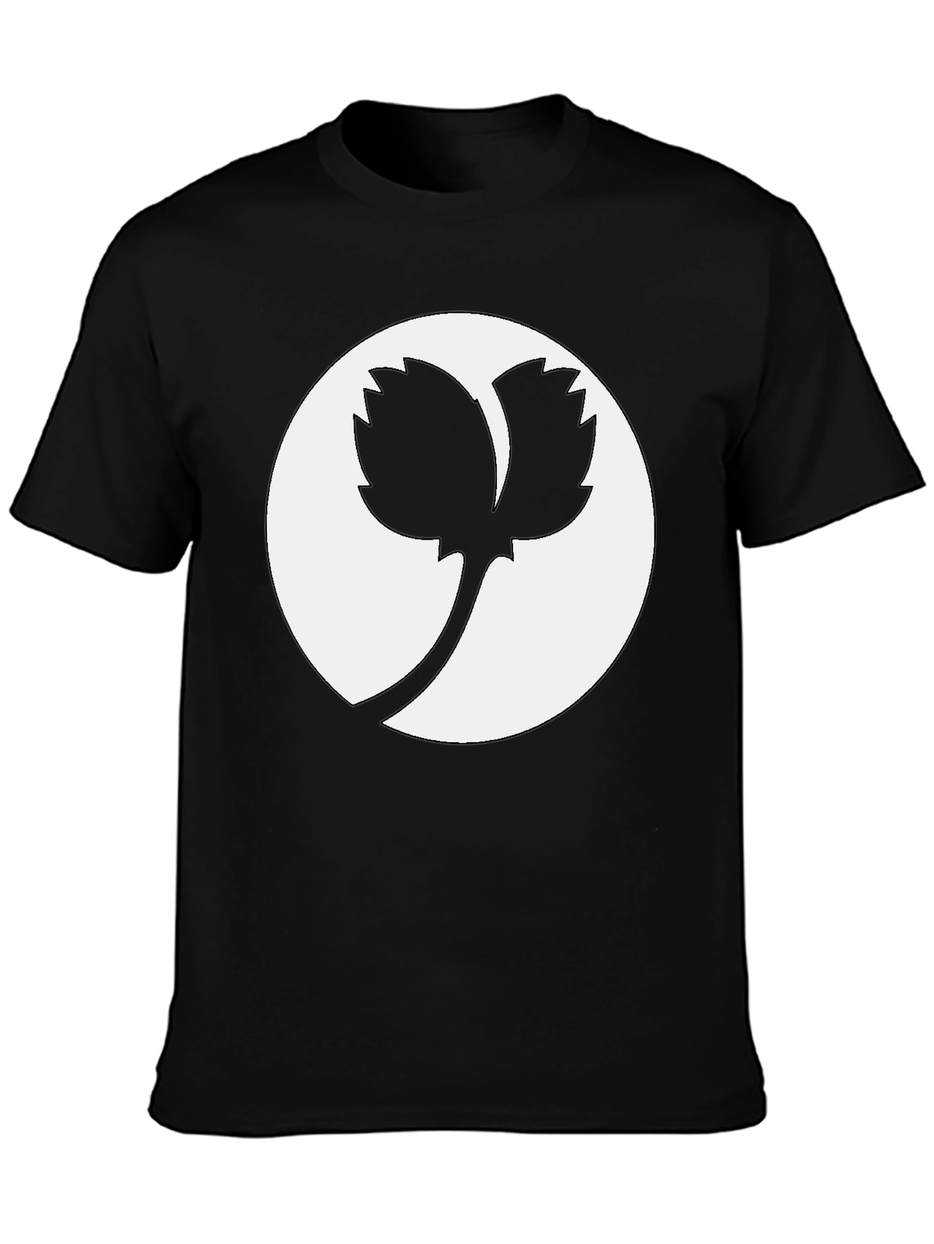 Abstract Leaf Graphic Tee - Casual Comfort