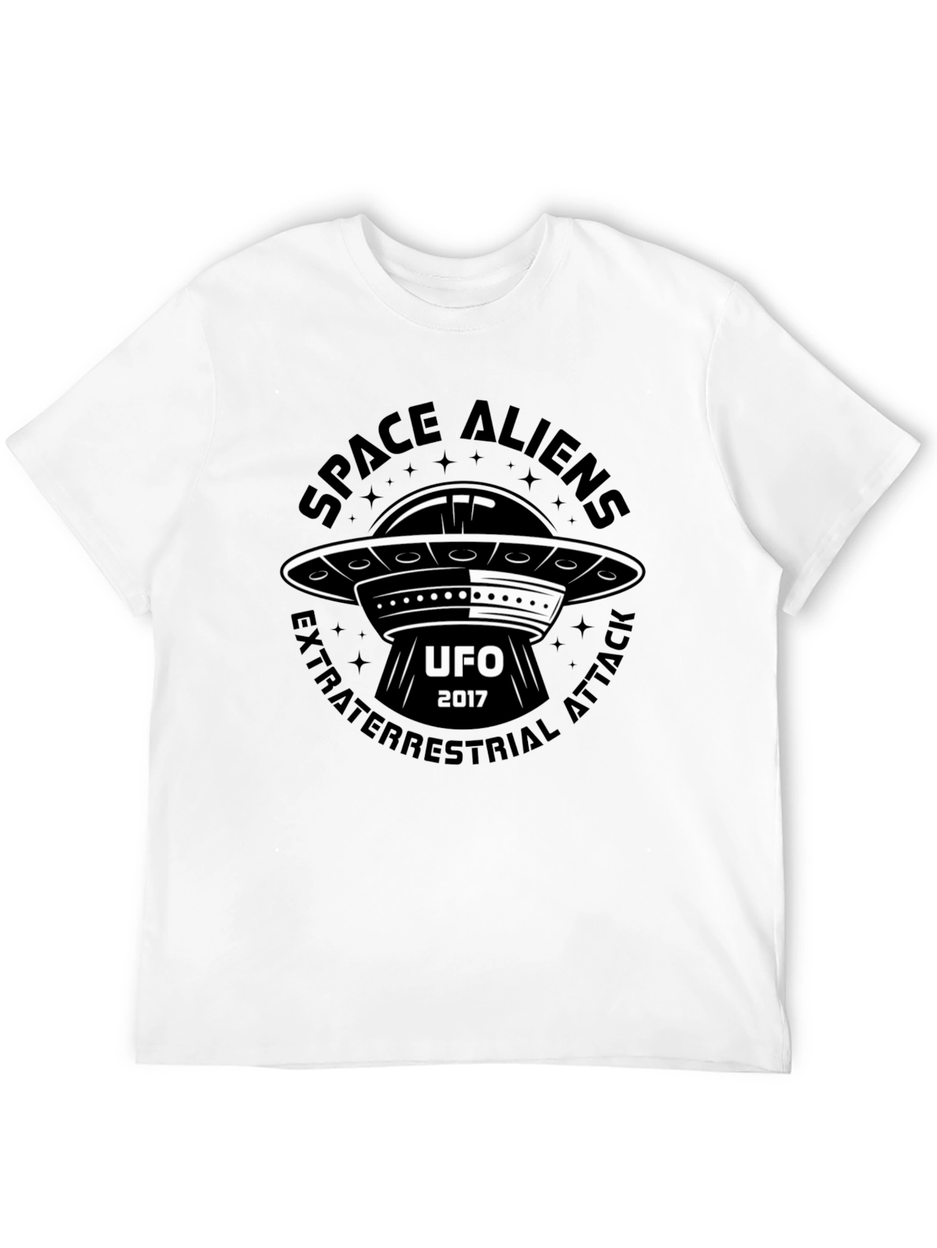 Space Aliens UFO T-Shirt - Extraterrestrial Attack 2017