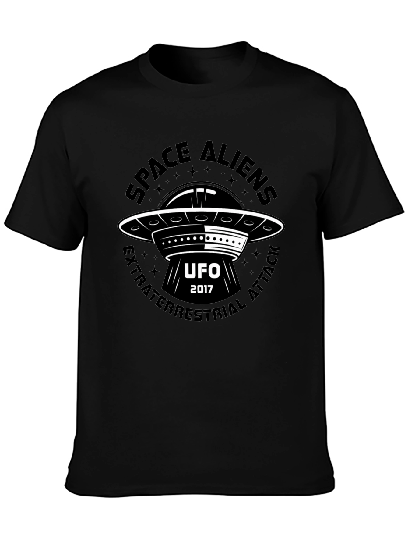 Space Aliens UFO T-Shirt - Extraterrestrial Attack 2017
