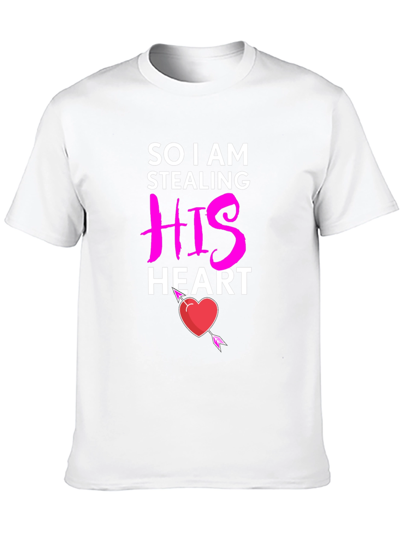 Stealing His Heart Valentines Day T-Shirt