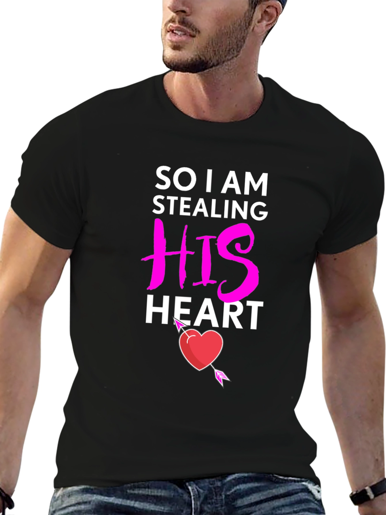 Stealing His Heart Valentines Day T-Shirt