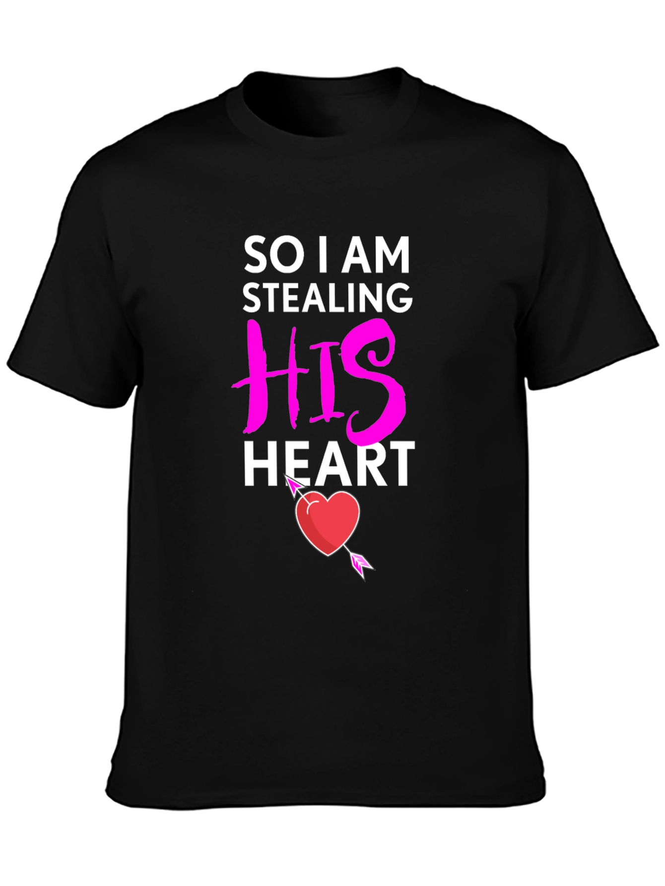 Stealing His Heart Valentines Day T-Shirt