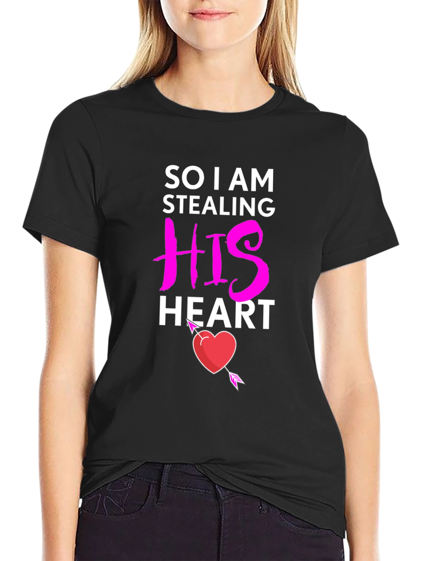 Stealing His Heart Valentines Day T-Shirt