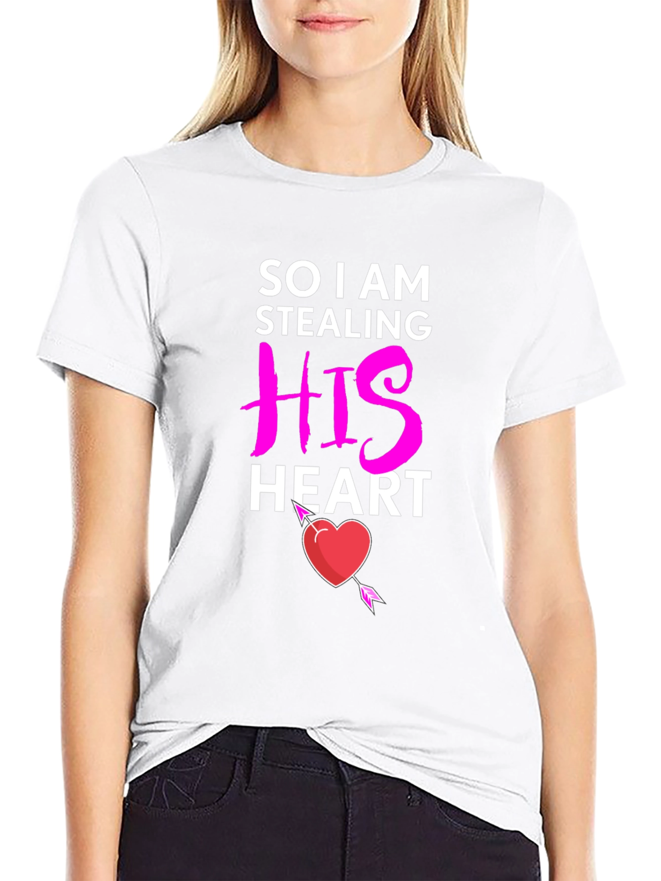 Stealing His Heart Valentines Day T-Shirt
