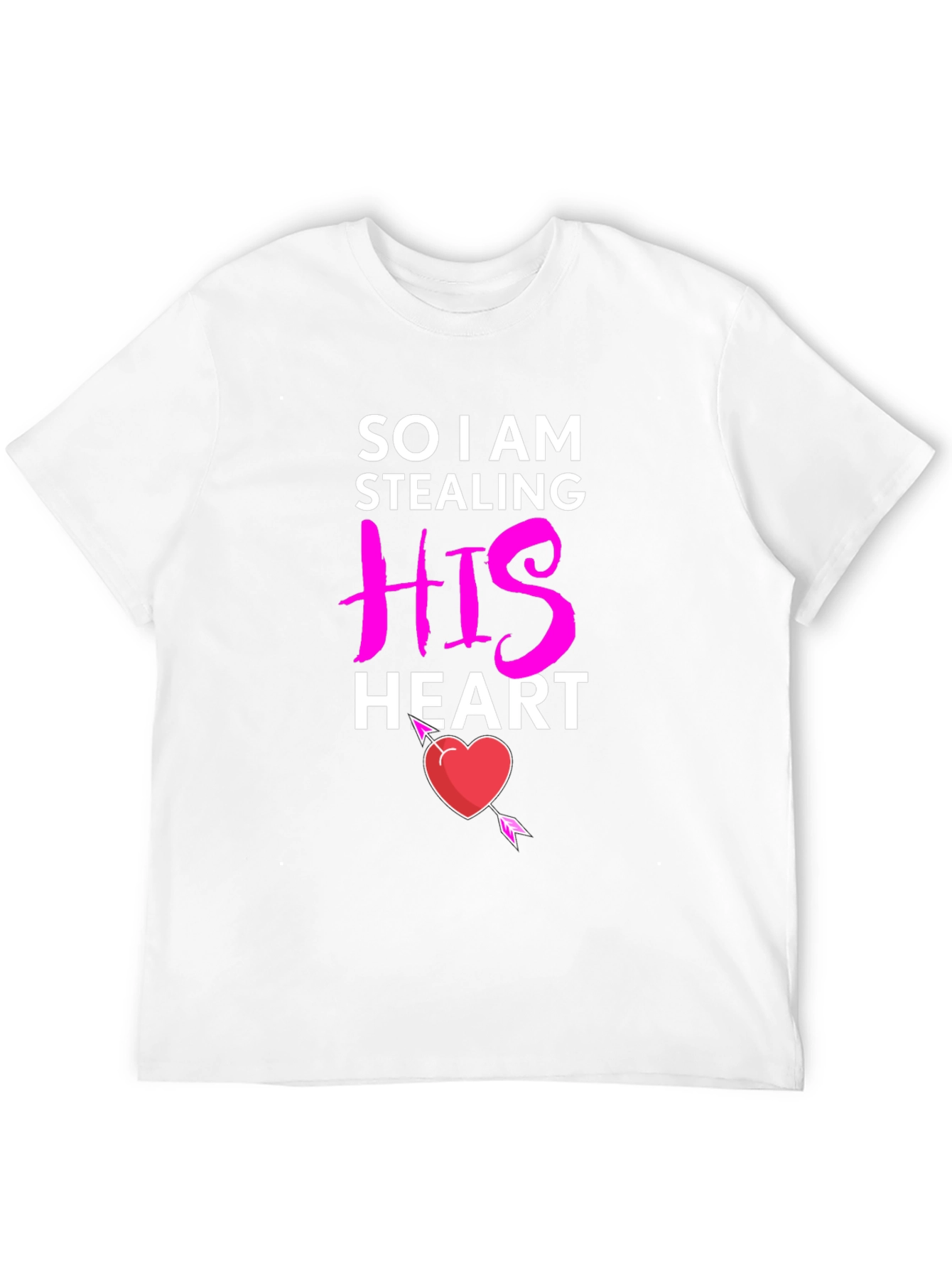 Stealing His Heart Valentines Day T-Shirt
