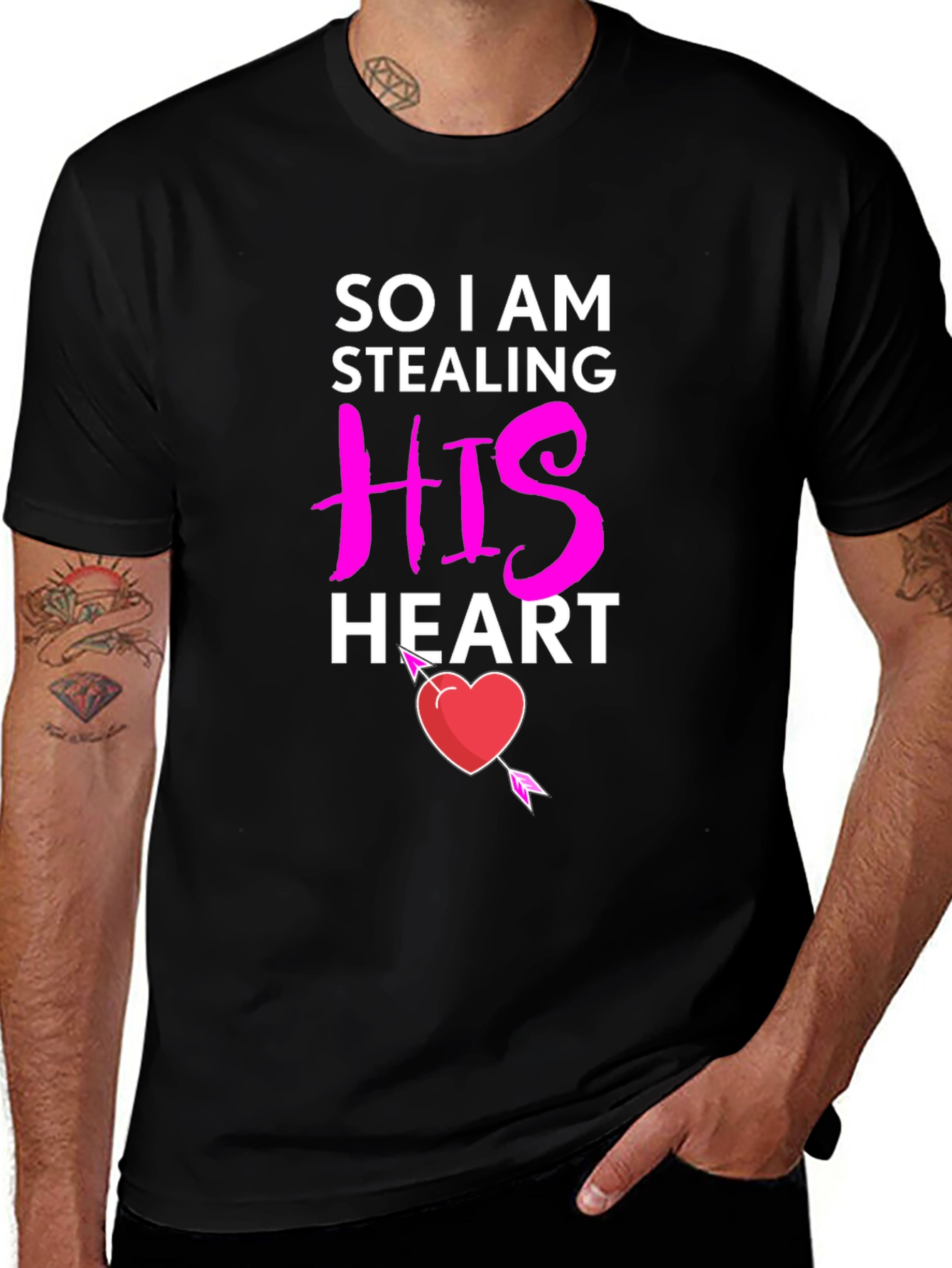 Stealing His Heart Valentines Day T-Shirt