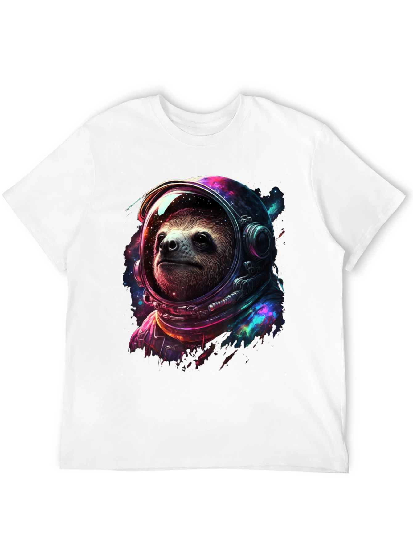 Sloth Astronaut Graphic T-Shirt - Space Explorer Tee