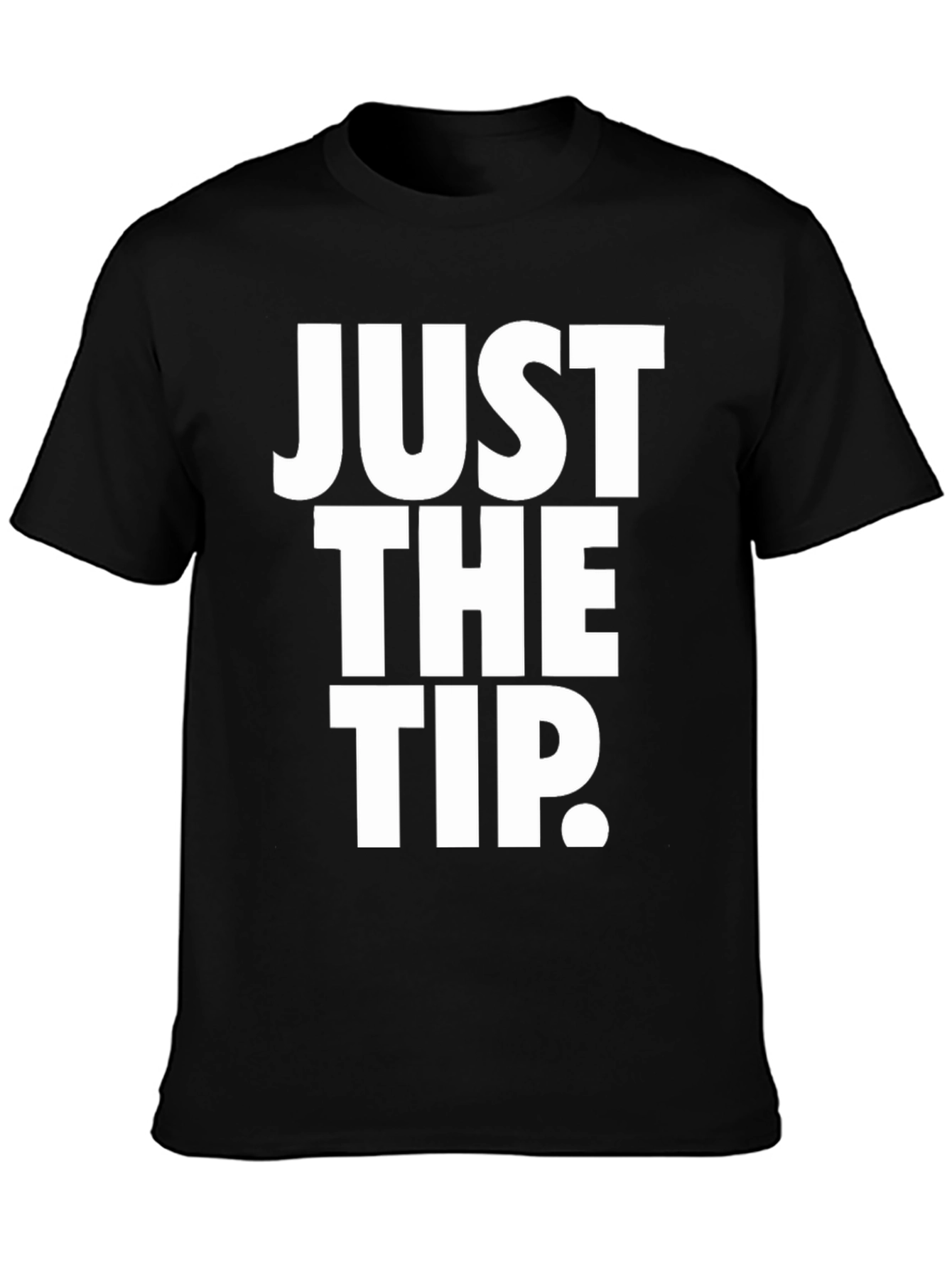 Just The Tip Black Graphic Tee