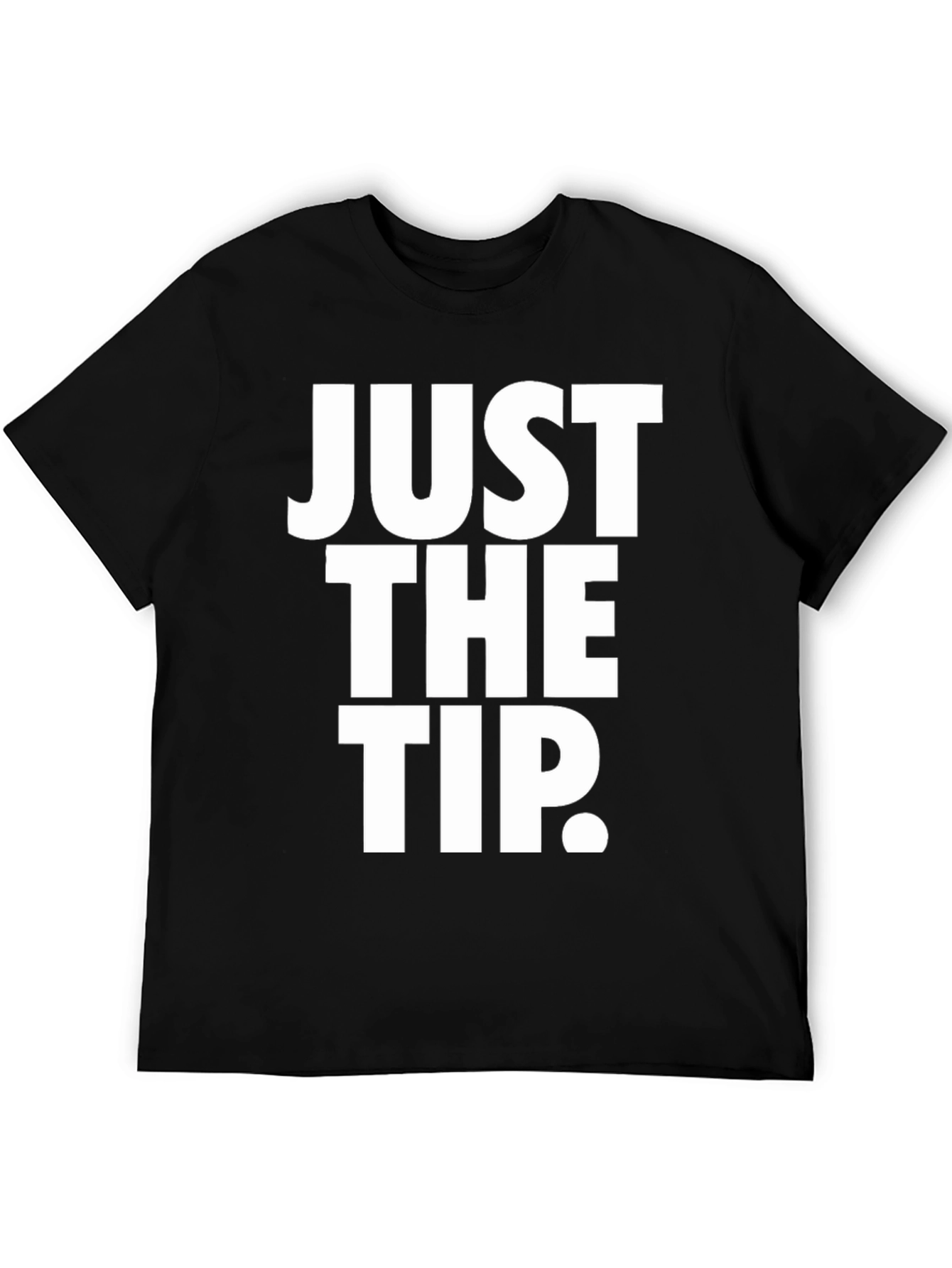Just The Tip Black Graphic Tee
