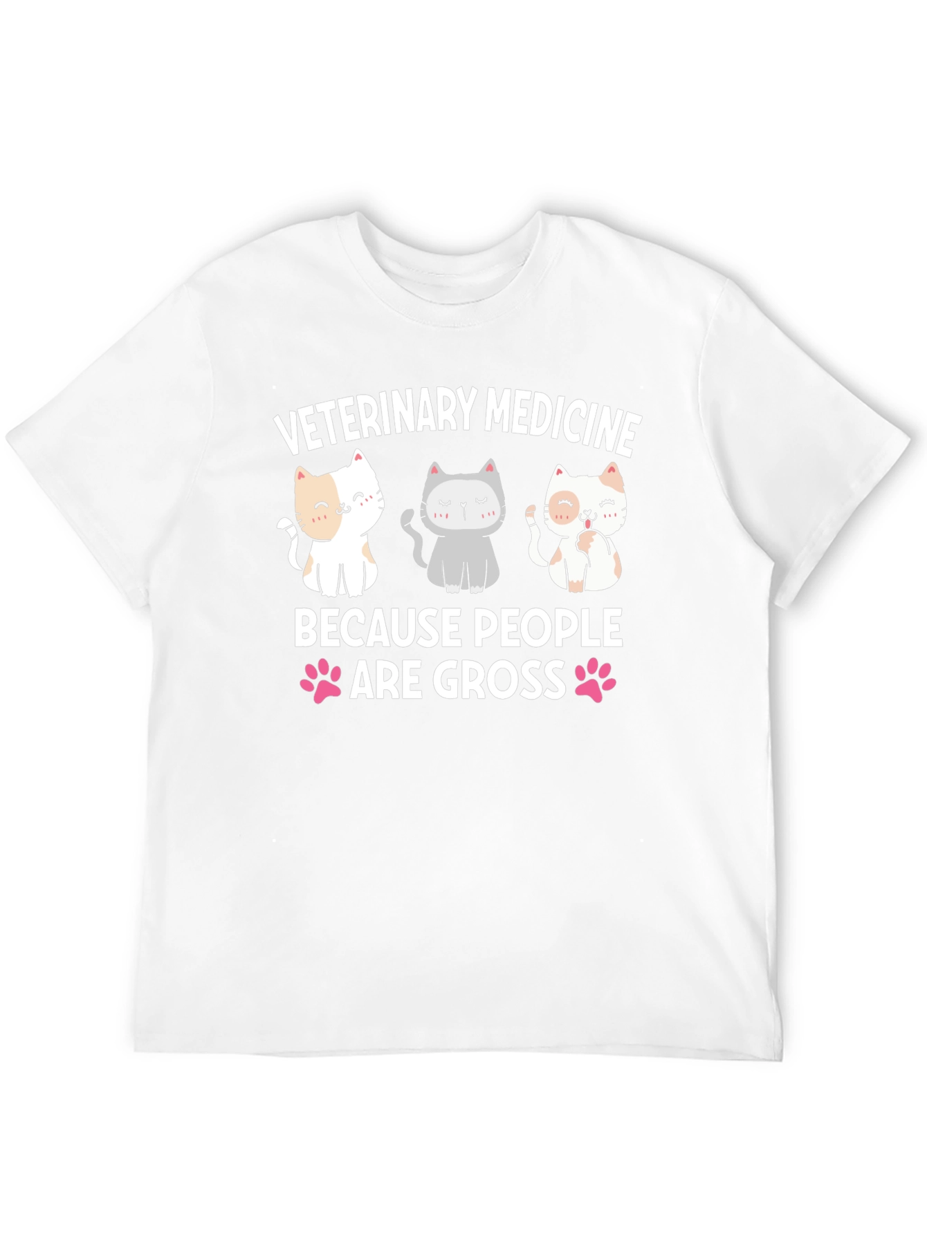 Veterinary Medicine T-Shirt - Cute Cat Design