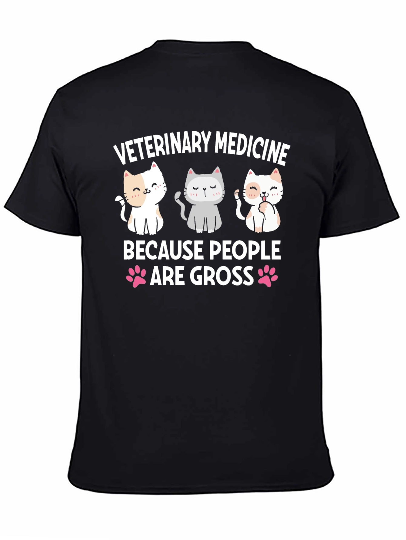 Veterinary Medicine T-Shirt - Cute Cat Design