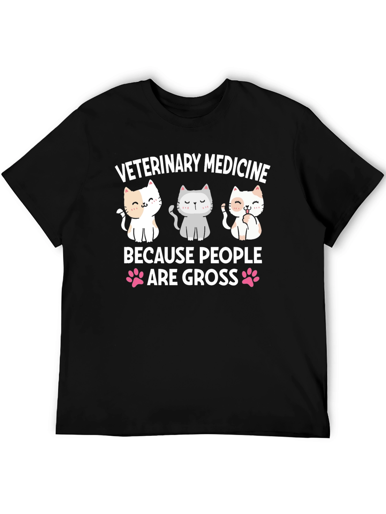 Veterinary Medicine T-Shirt - Cute Cat Design