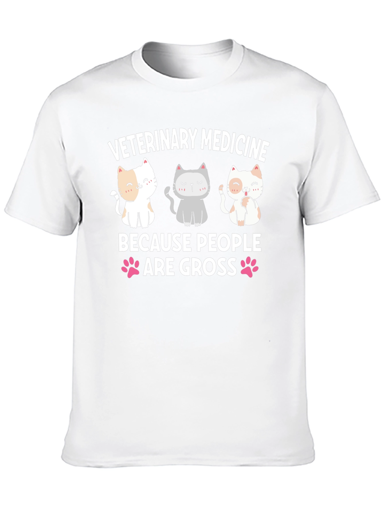 Veterinary Medicine T-Shirt - Cute Cat Design