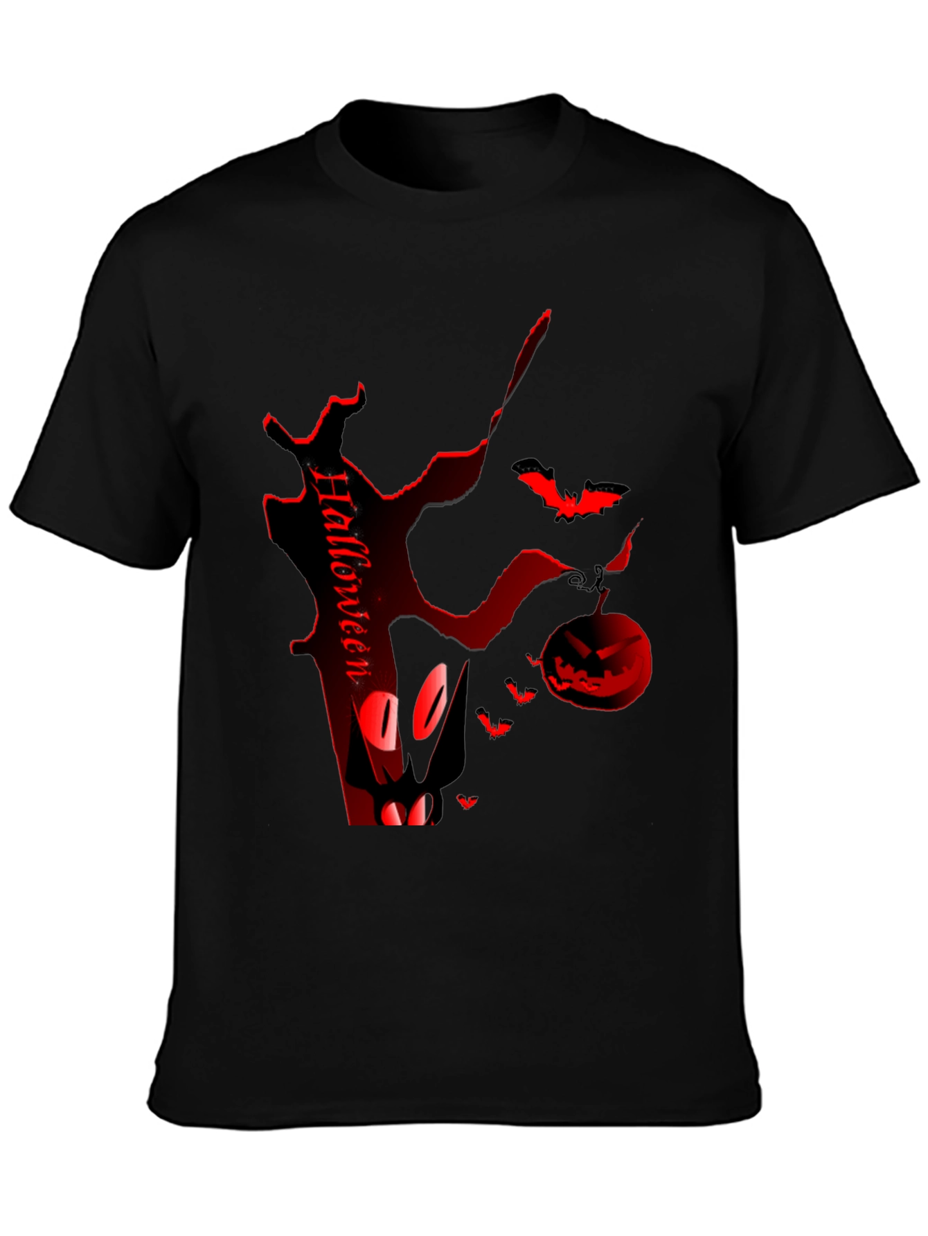 Halloween Themed Black T-Shirt
