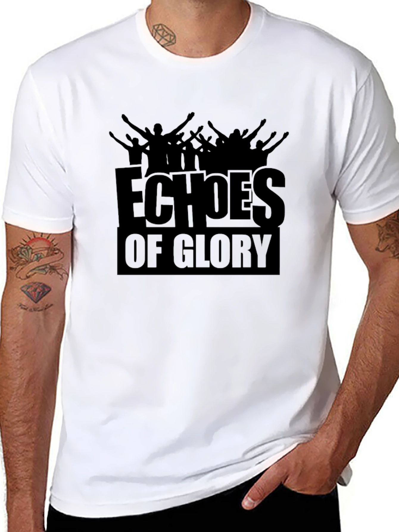 Echoes of Glory Black Graphic Tee