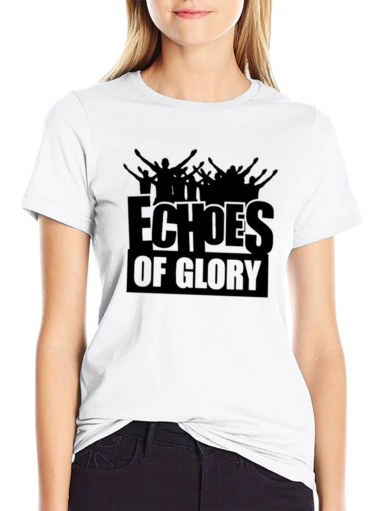 Echoes of Glory Black Graphic Tee