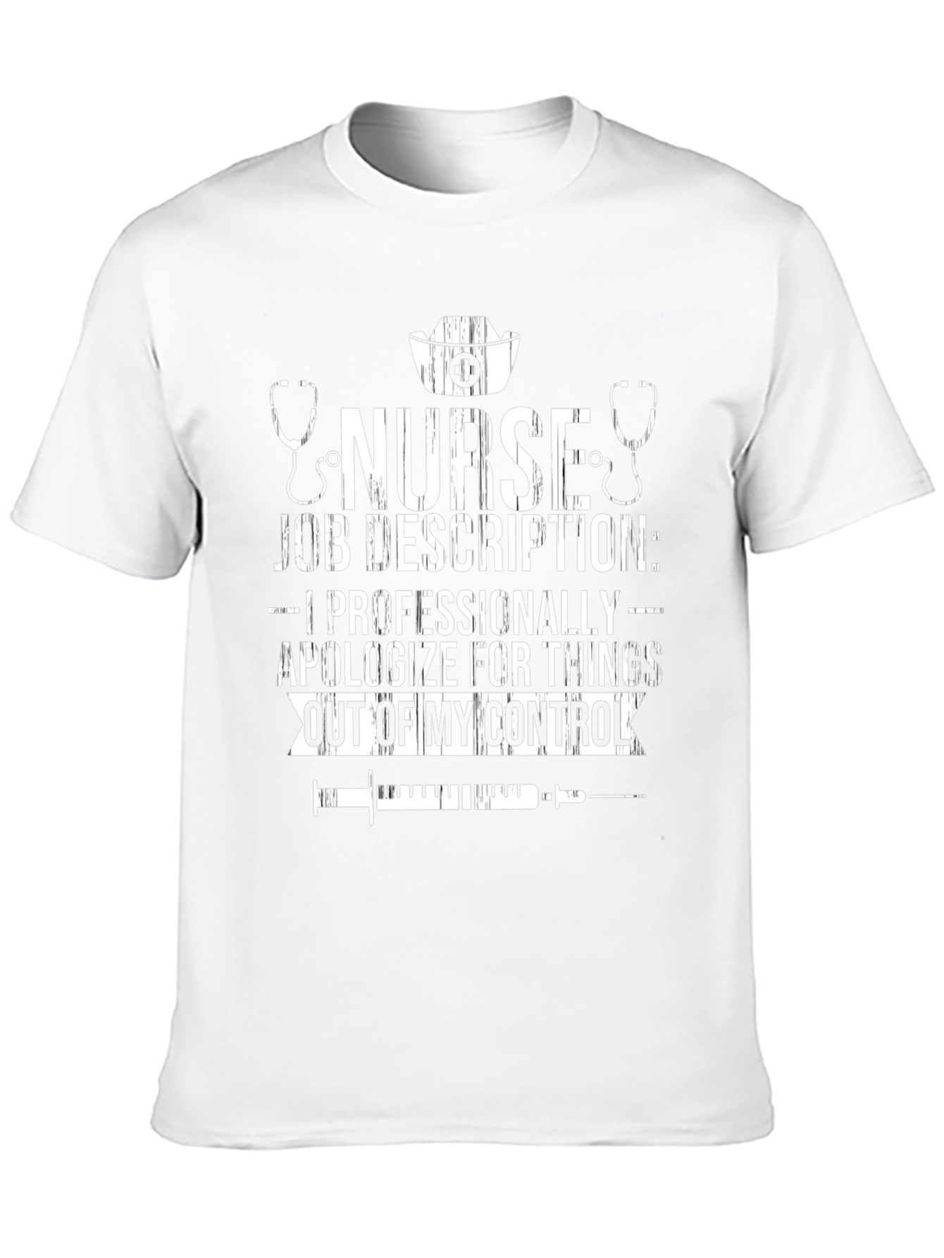 Nurse Job Description Black Graphic T-Shirt